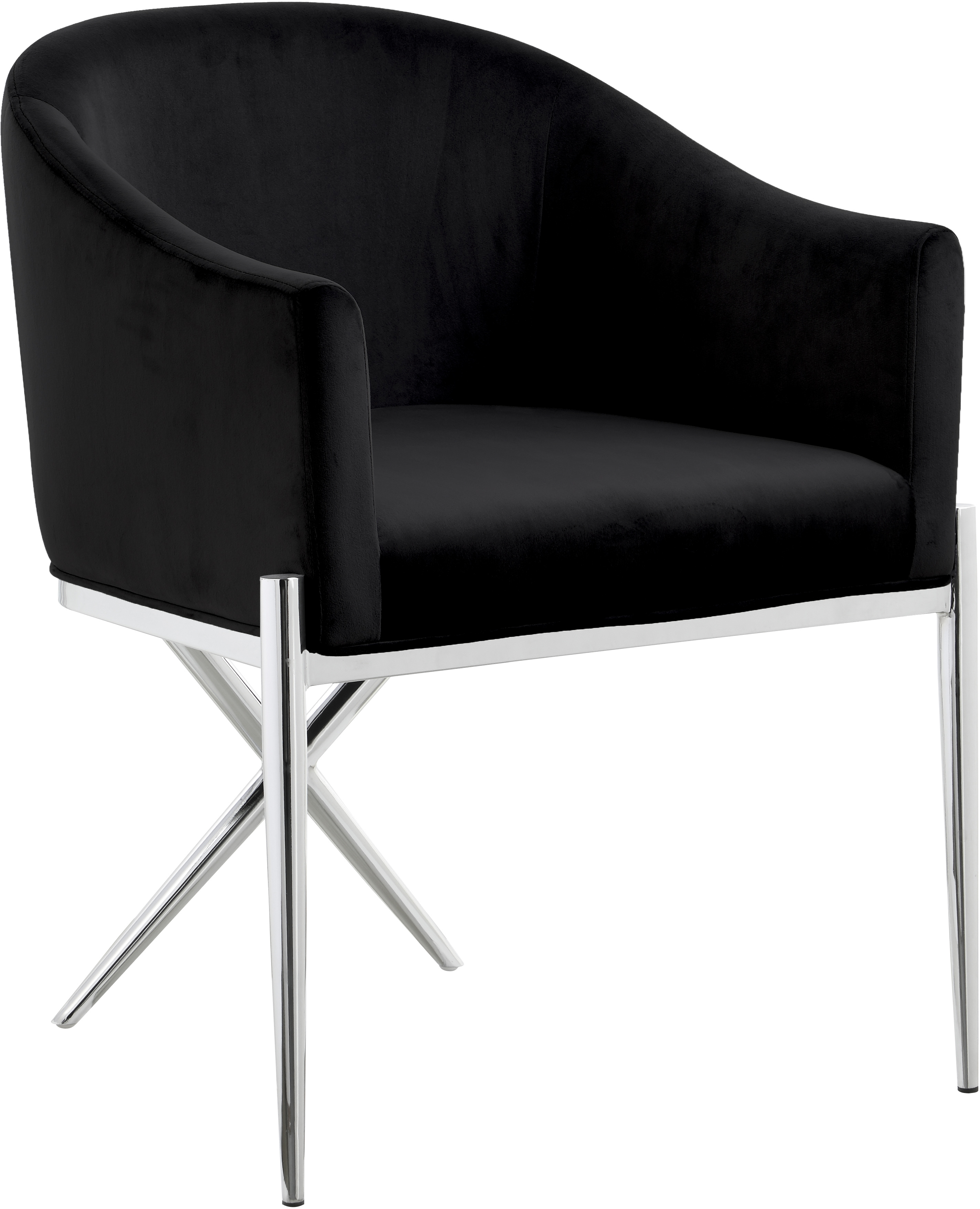 Design Edge Inglewood  Black Chrome Dining Chair