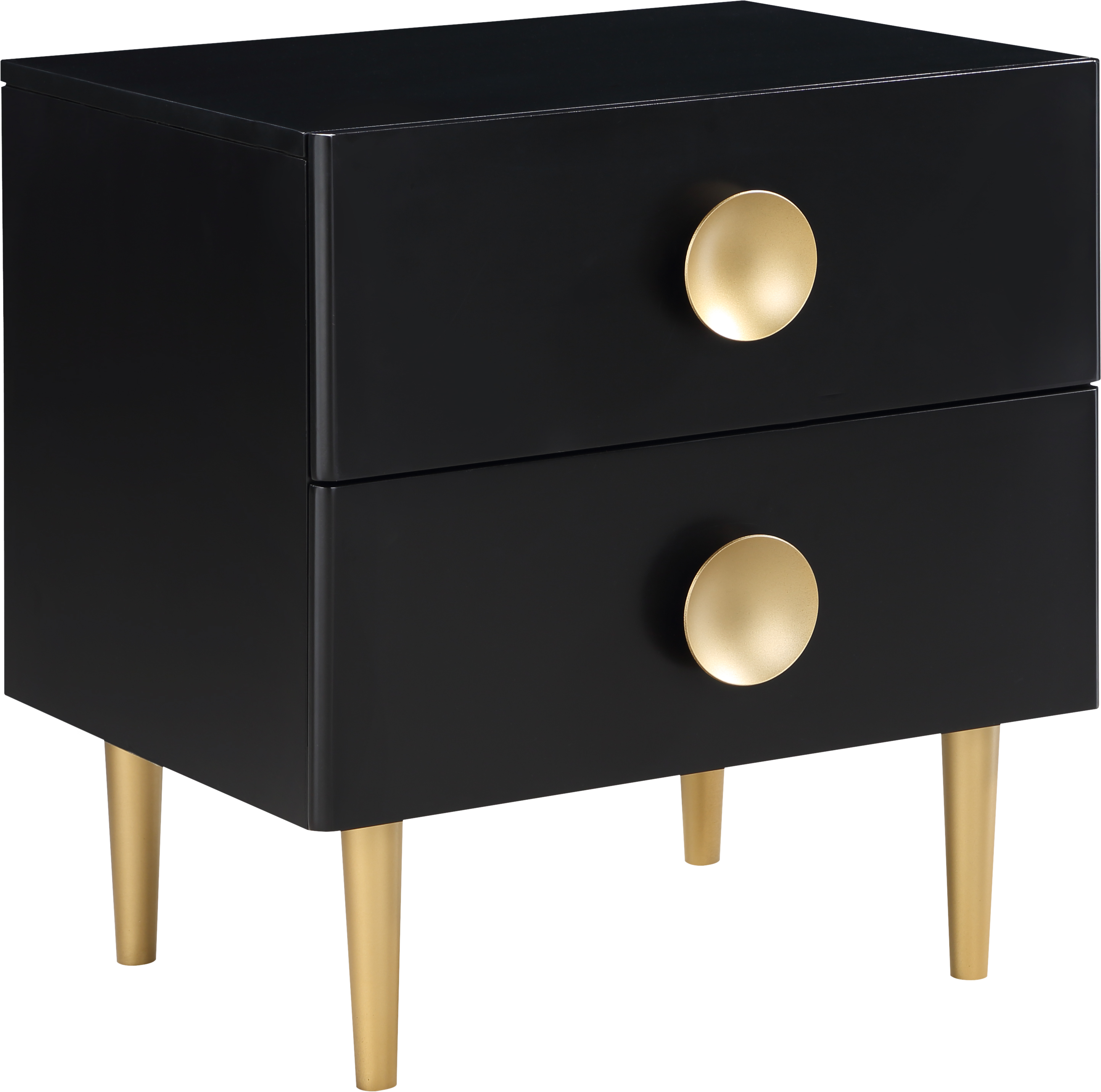 Meridian Furniture Zayne Black Night Stand MRD-842BLACK-NS Meridian Furniture Zayne Black Night Stand MRD-842BLACK-NS
