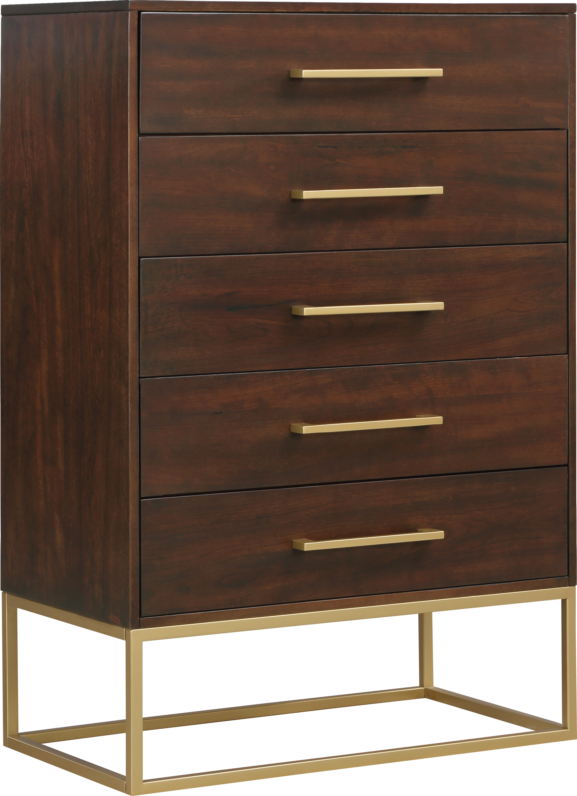 Meridian Furniture Maxine Brown Gold Drawer Chest