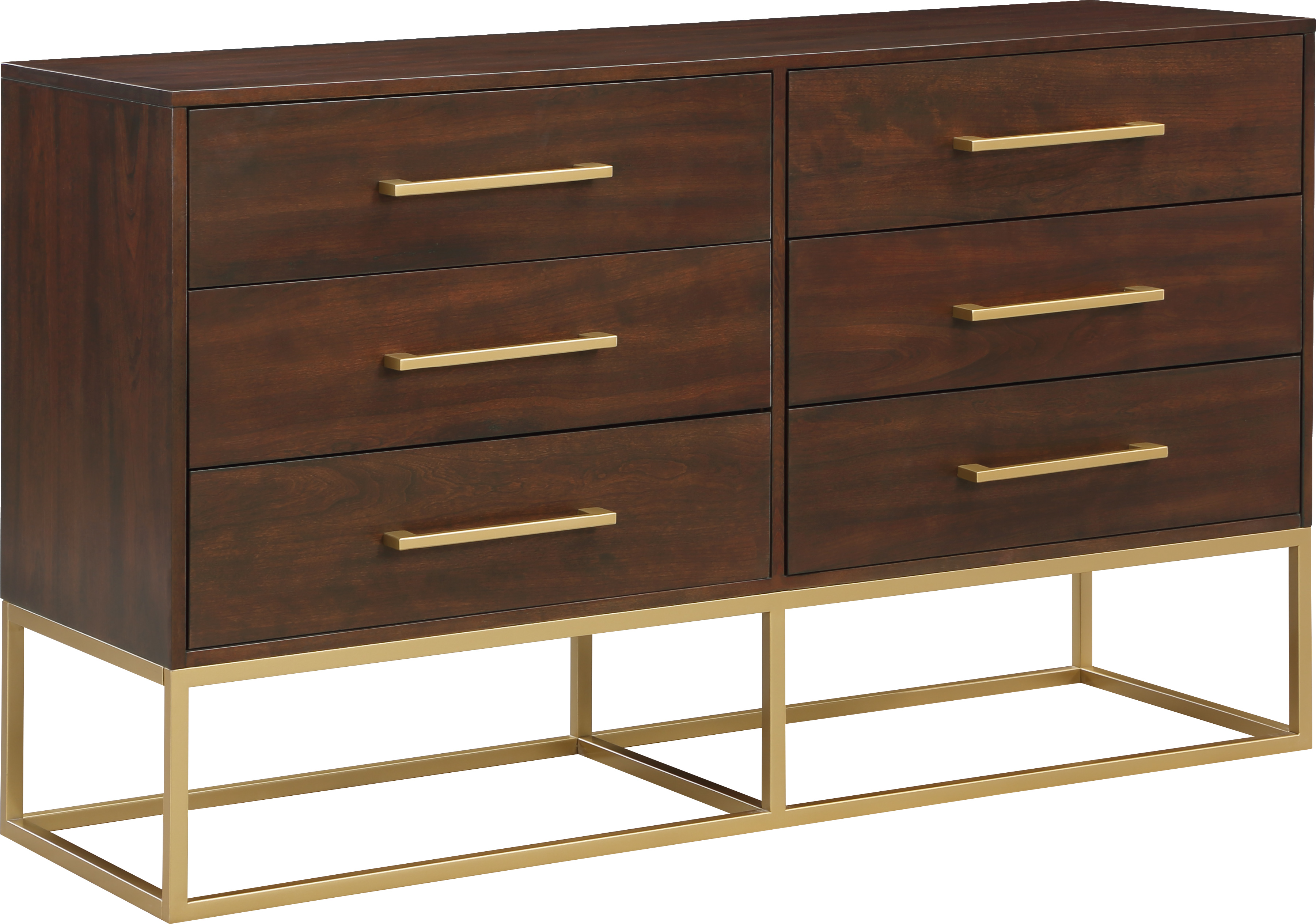Meridian Furniture Maxine Brown Gold Dresser