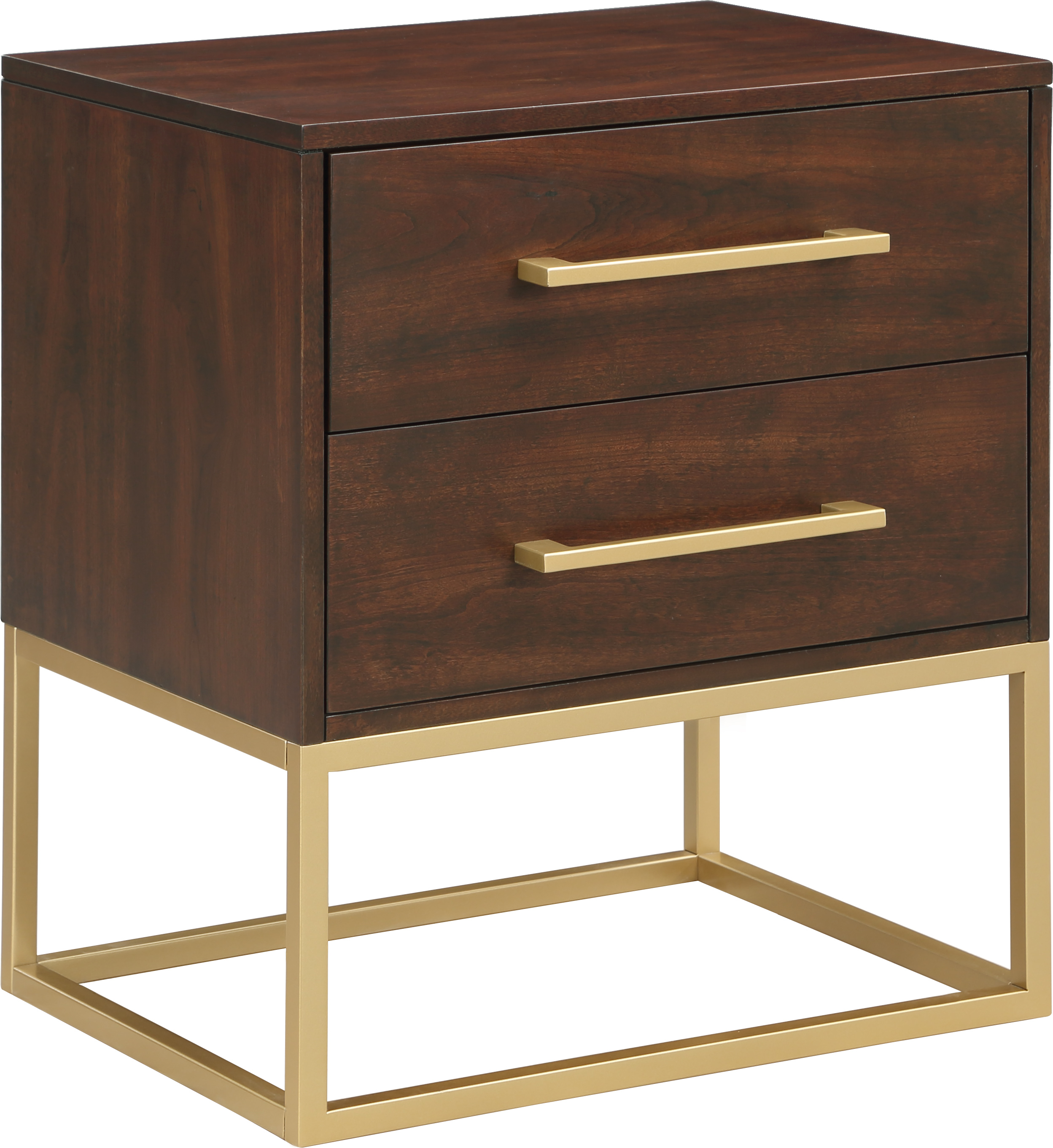 Meridian Furniture Maxine Brown Gold Night Stand