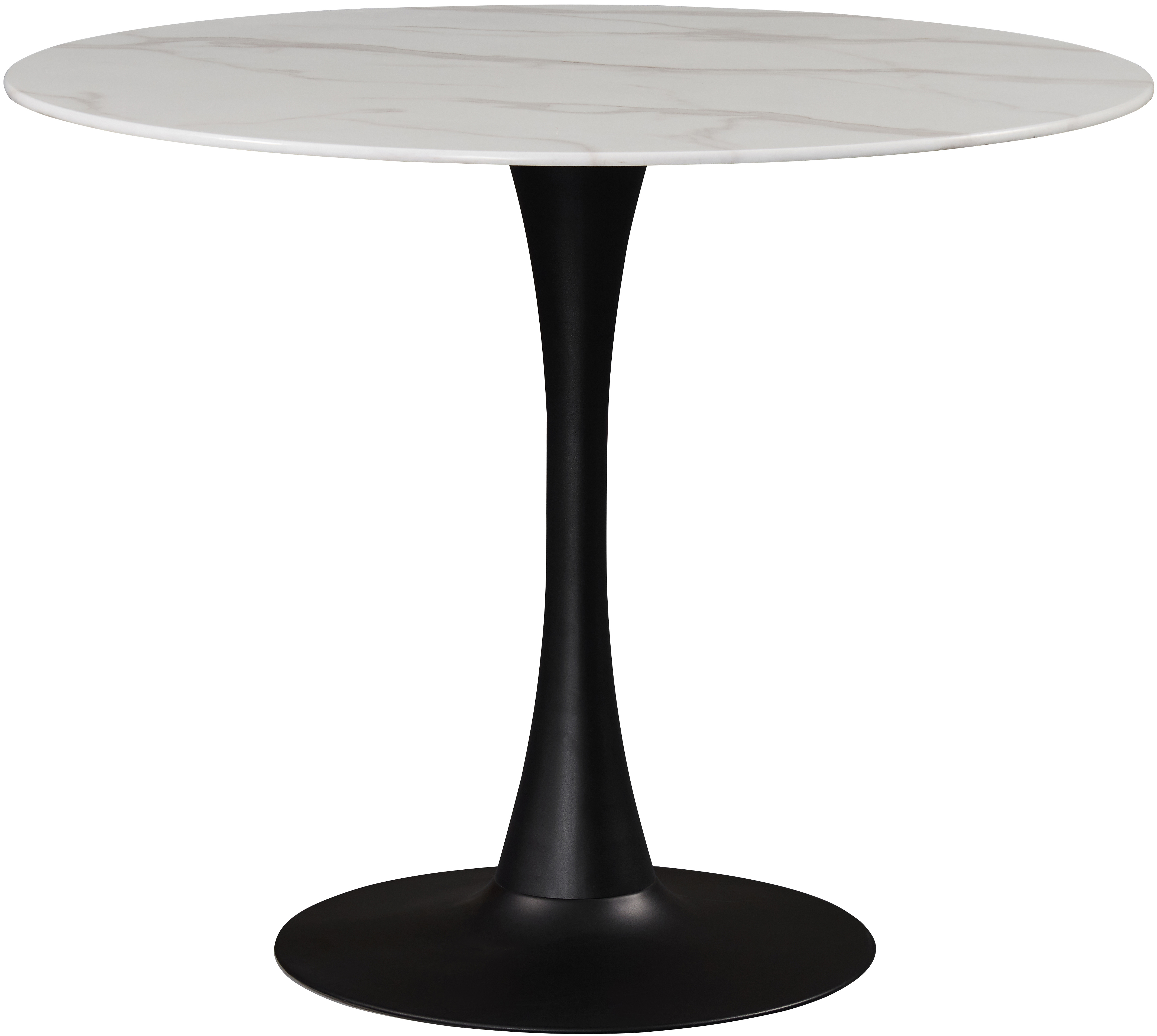 Meridian Furniture Tulip Matte Black 36 Inch Dining Table