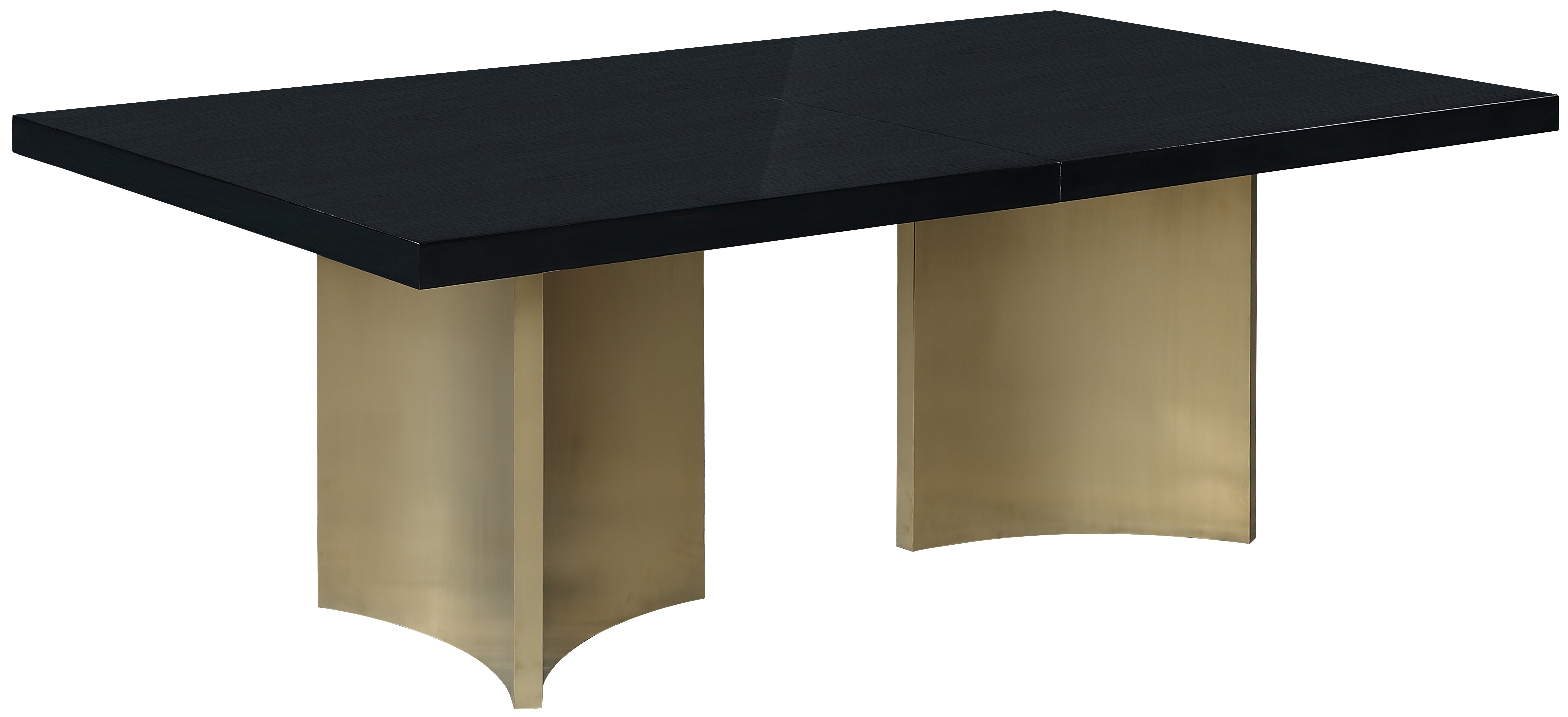 Meridian Furniture Immerse Black Brushed Gold Dining Table