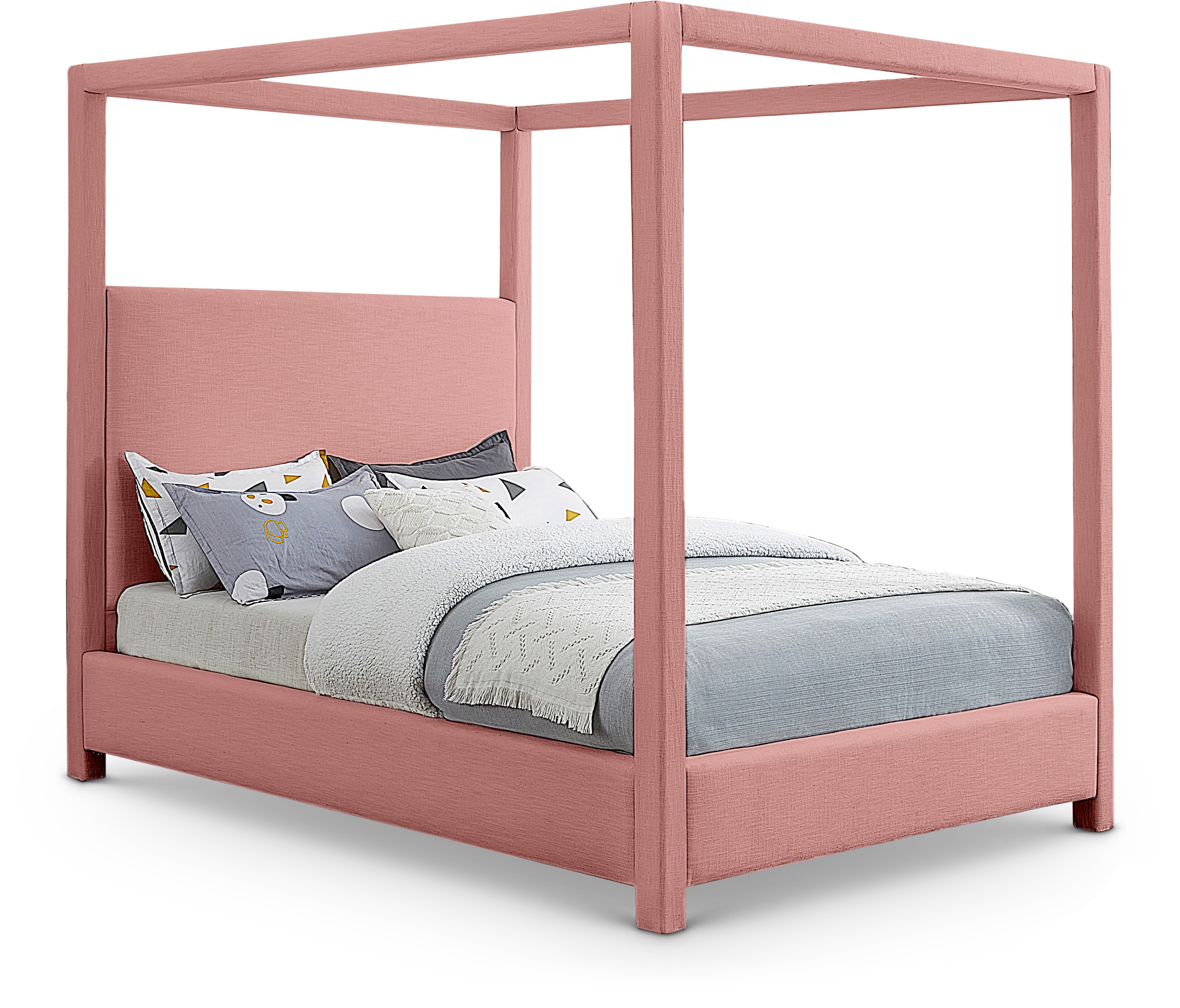 Meridian Furniture Emerson Light Pink Full Bed
