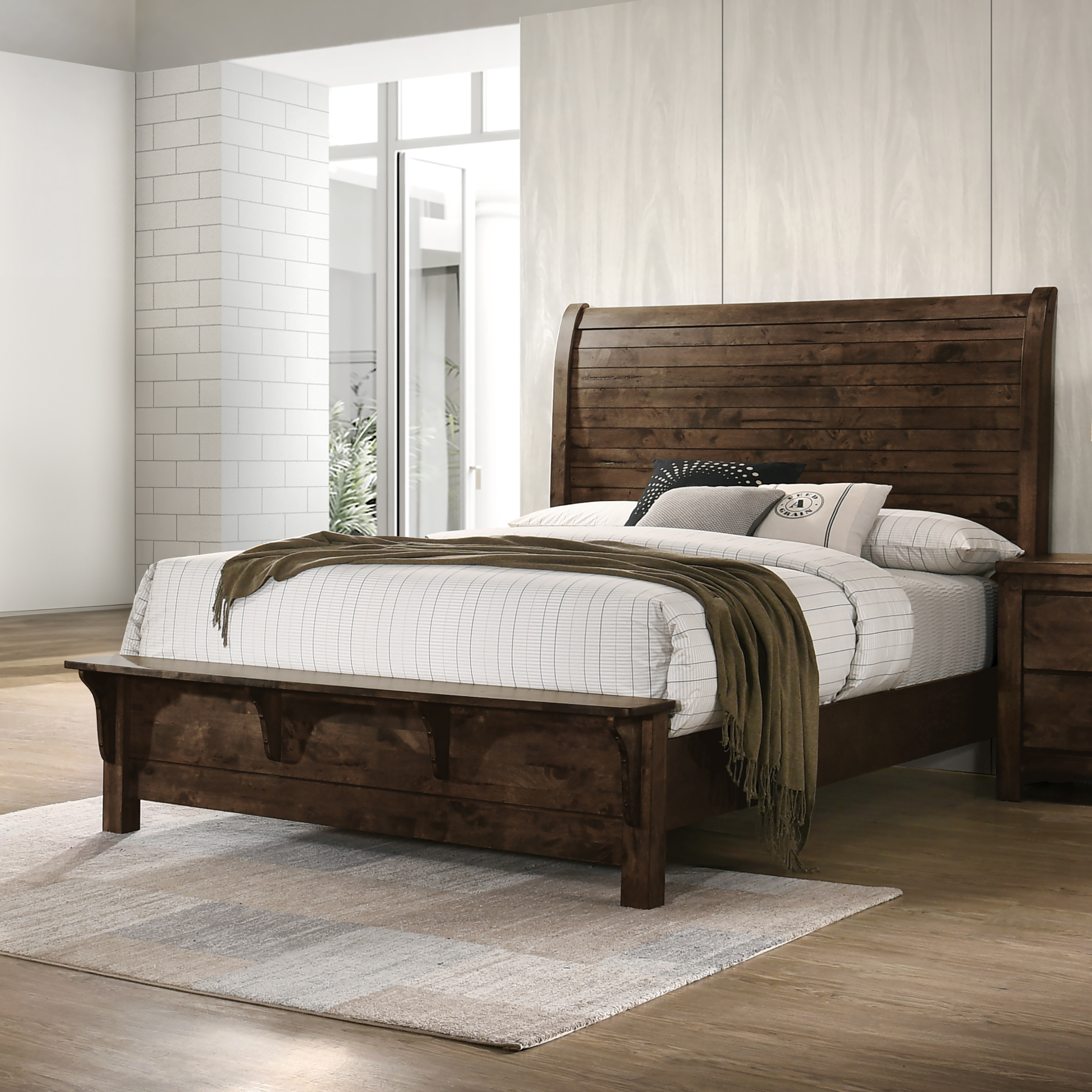 New Classic Furniture Blue Ridge Rustic Gray King Bed