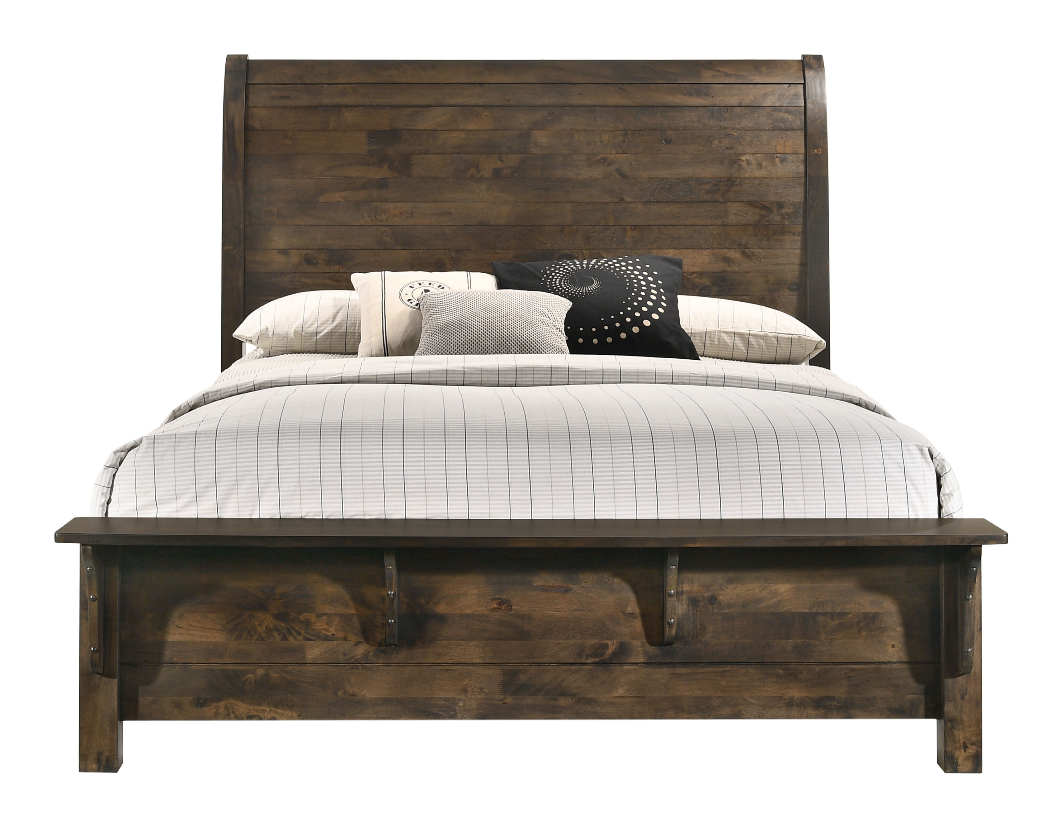 New Classic Furniture Blue Ridge Rustic Gray King Bed