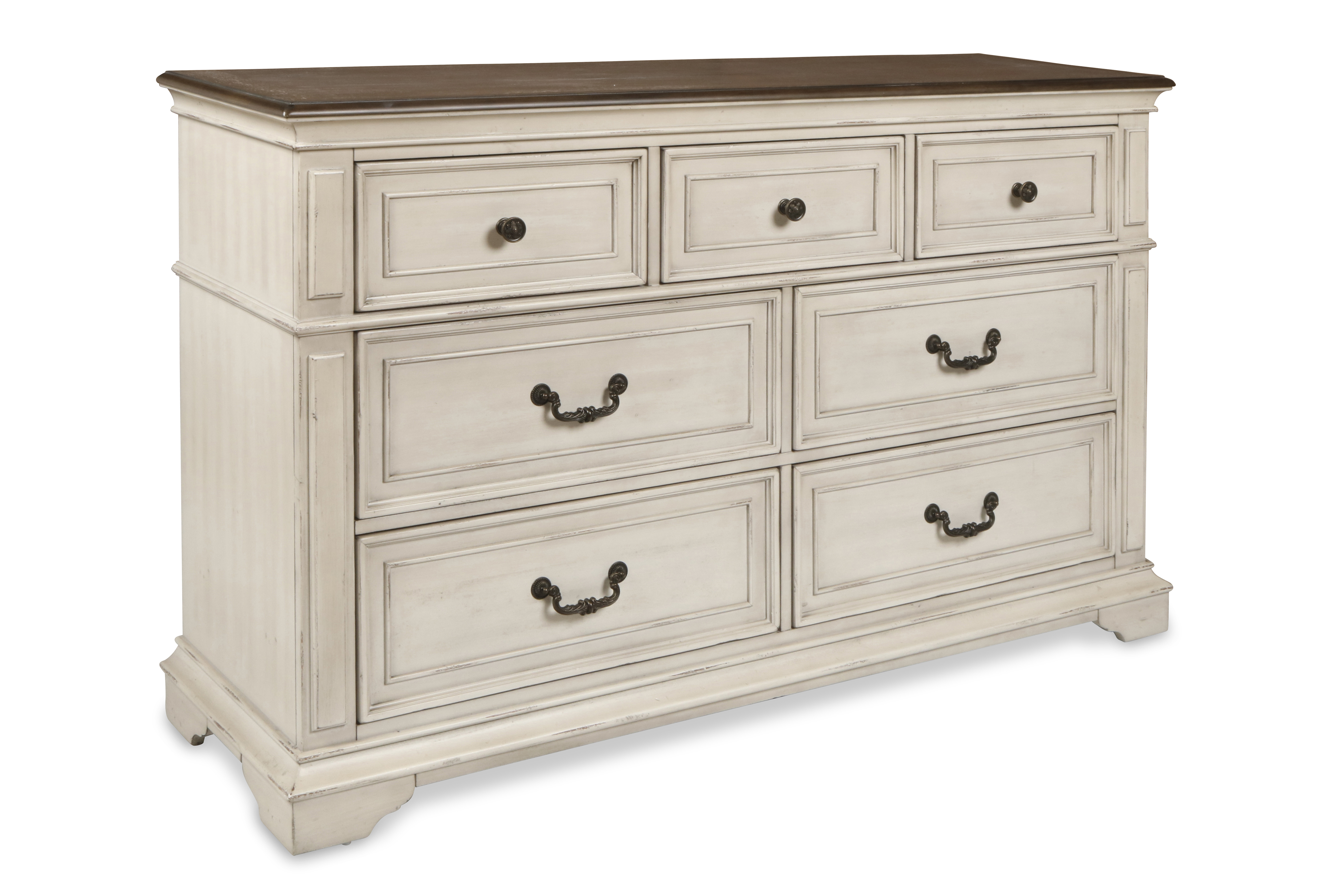 New Classic Furniture Anastasia Antique White Dresser NCF-B1731-050 New Classic Furniture Anastasia Antique White Dresser NCF-B1731-050