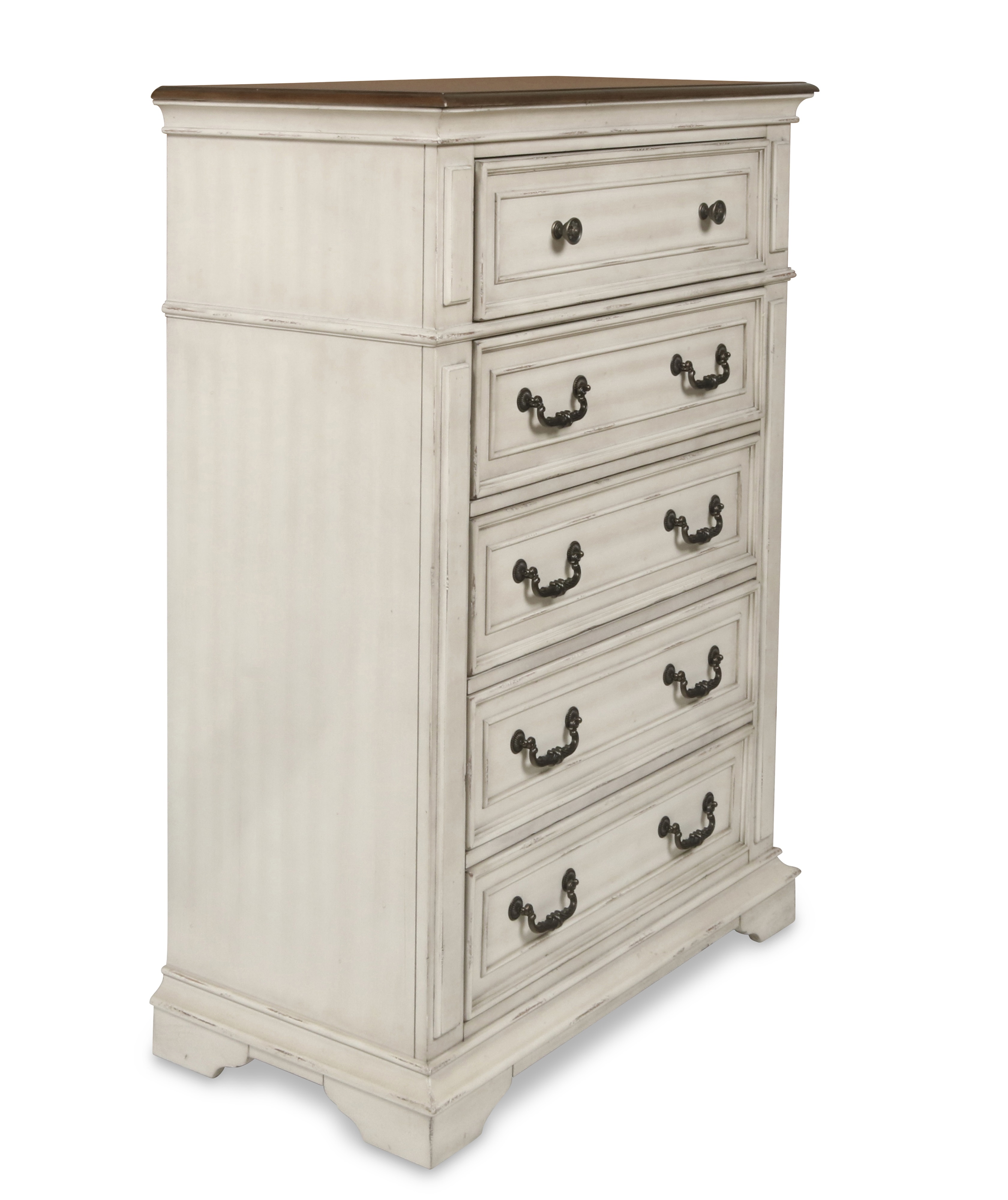 New Classic Furniture Anastasia Antique White Chest NCF-B1731-070