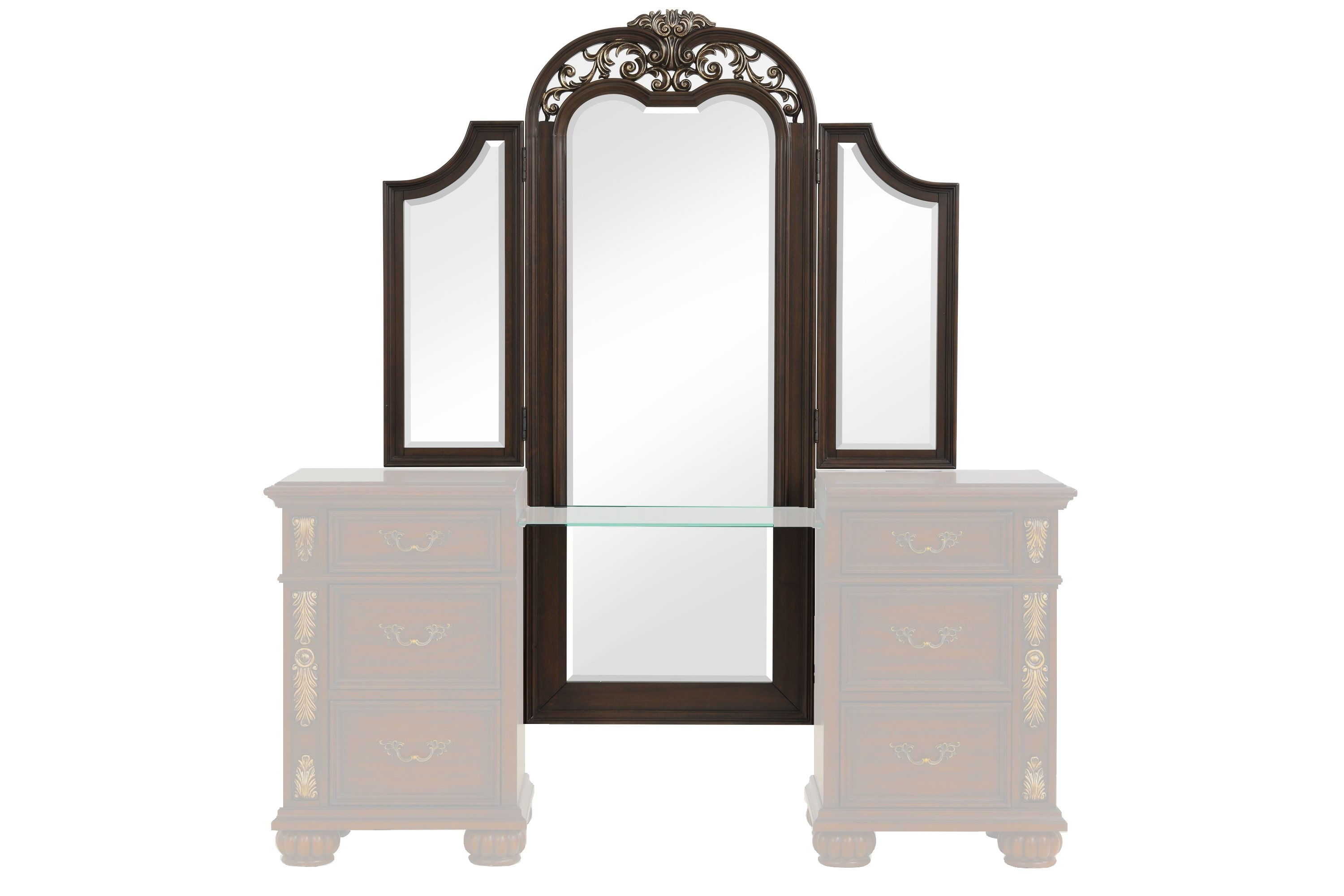 New Classic Furniture Maximus Brown Vanity Mirror