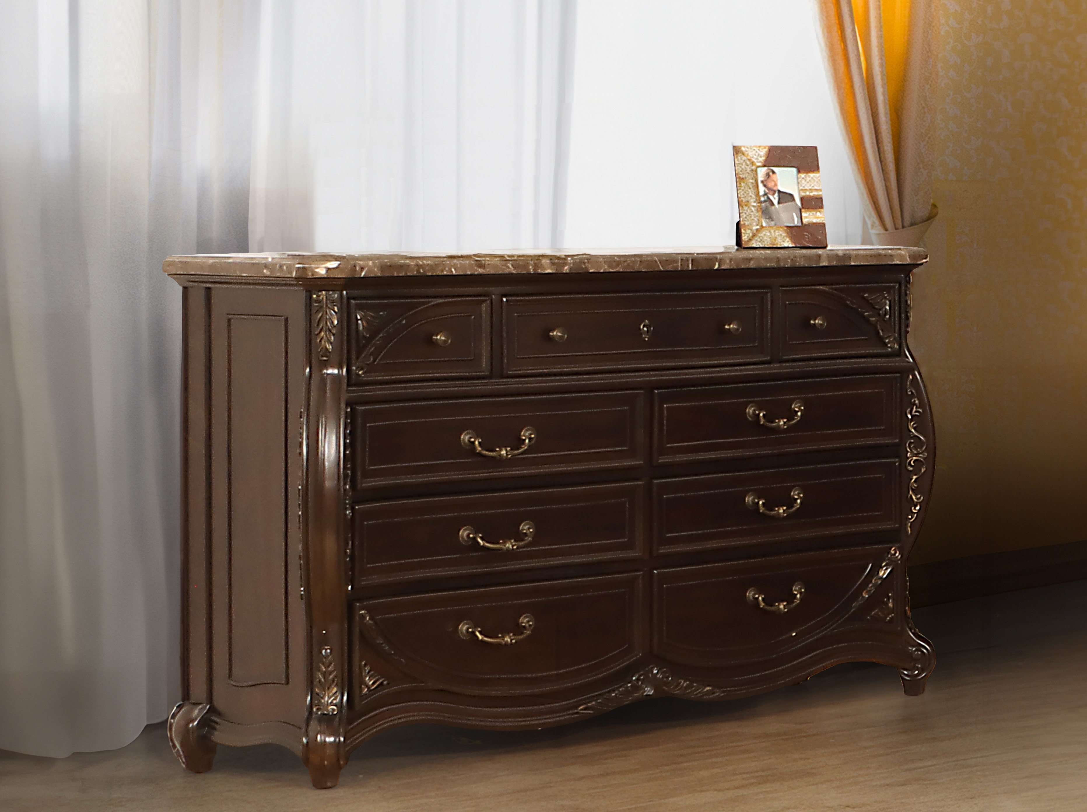 New Classic Furniture Palazzo Marina Brown Dresser