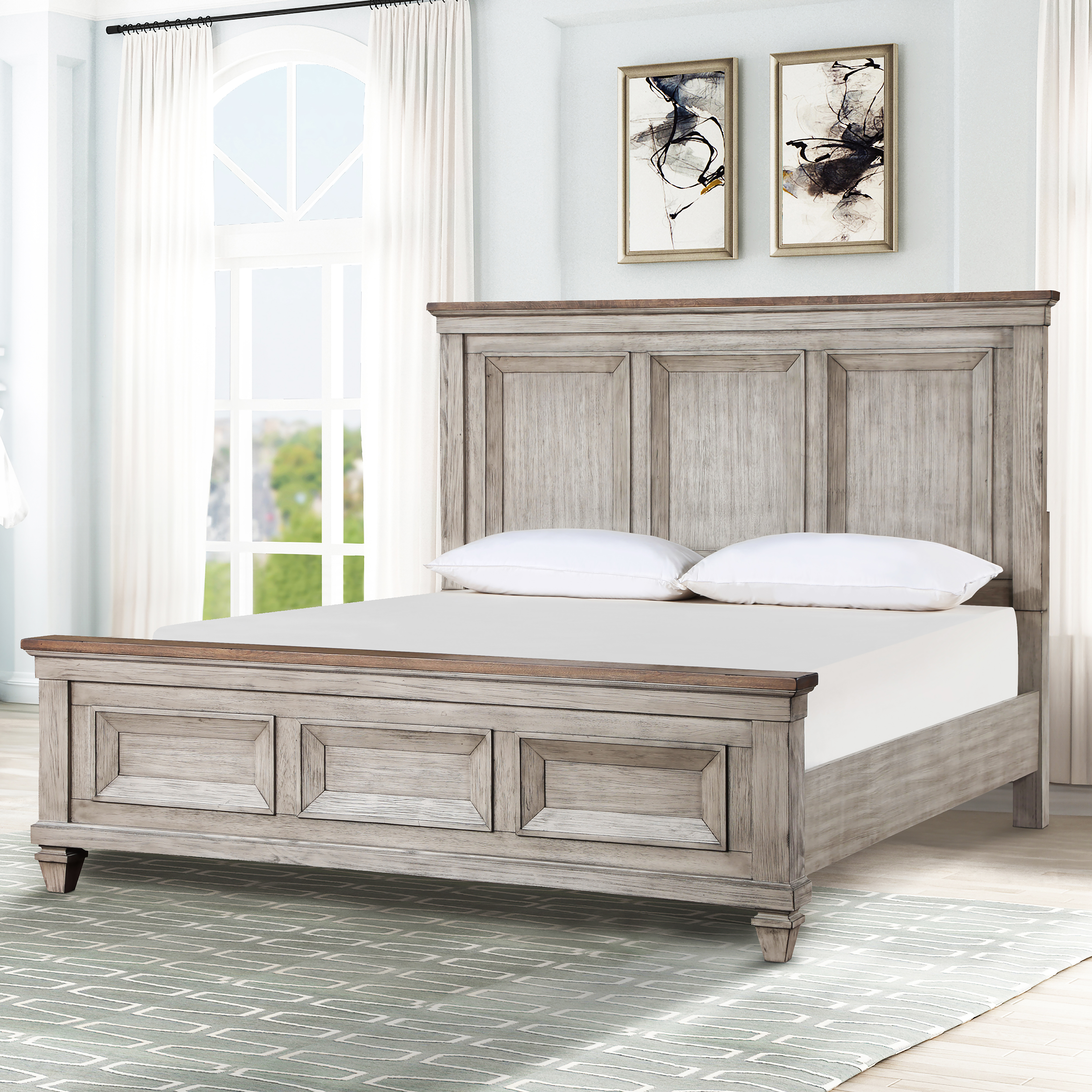 New Classic Furniture Mariana Vintage Creme King Bed