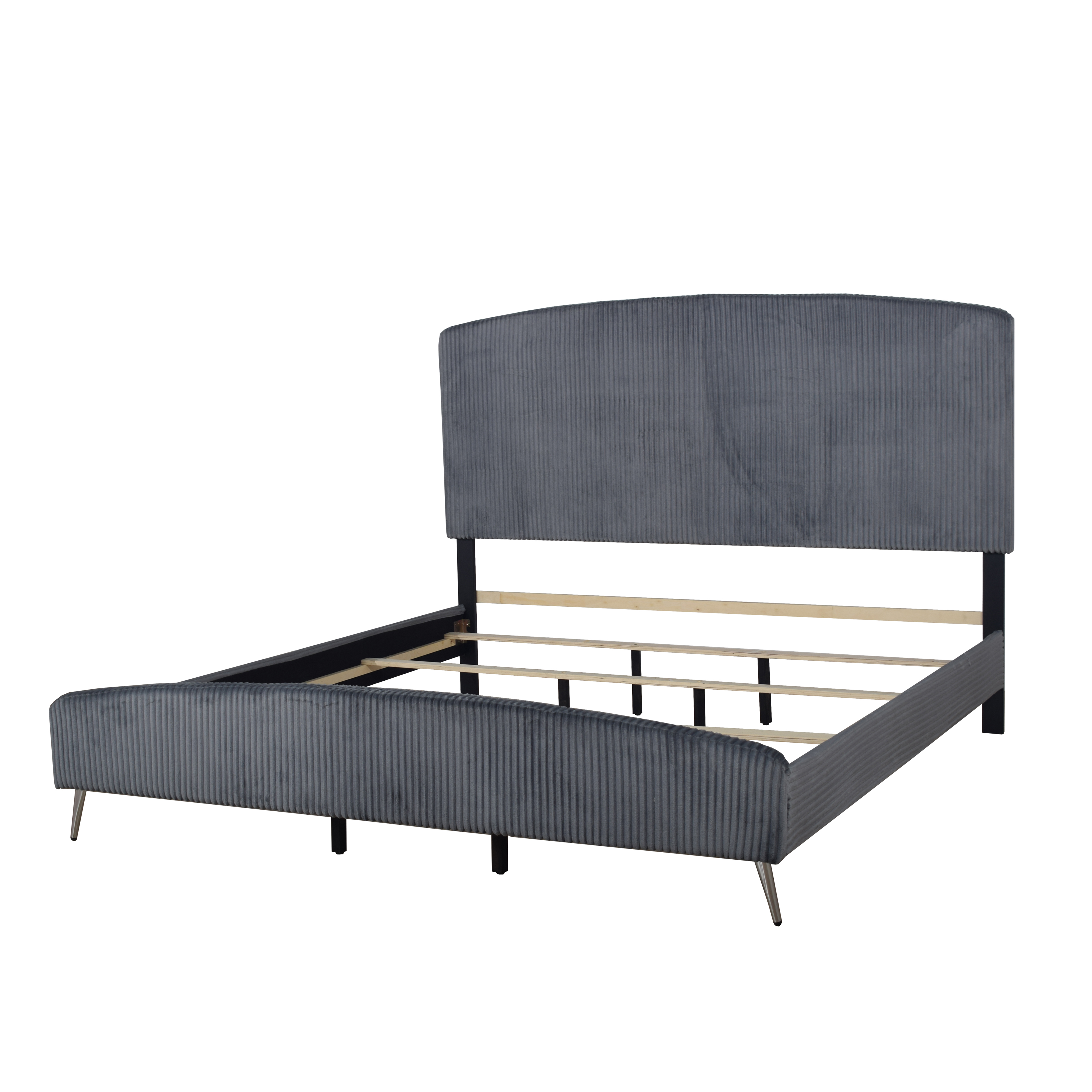 New Classic Furniture Kailani - Gray Queen Upholstered Bed - Thumbnail 4