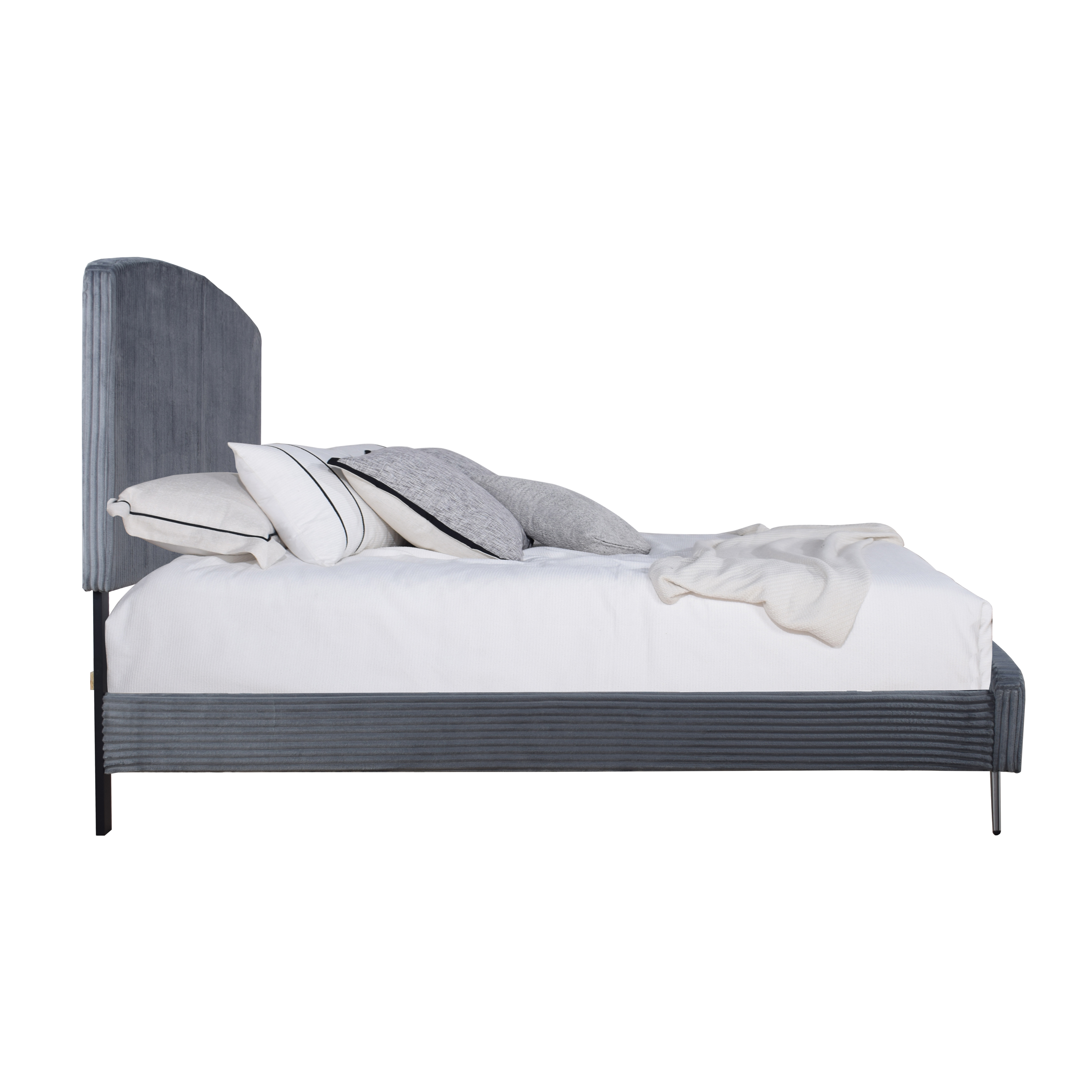 New Classic Furniture Kailani - Gray Queen Upholstered Bed - Thumbnail 5