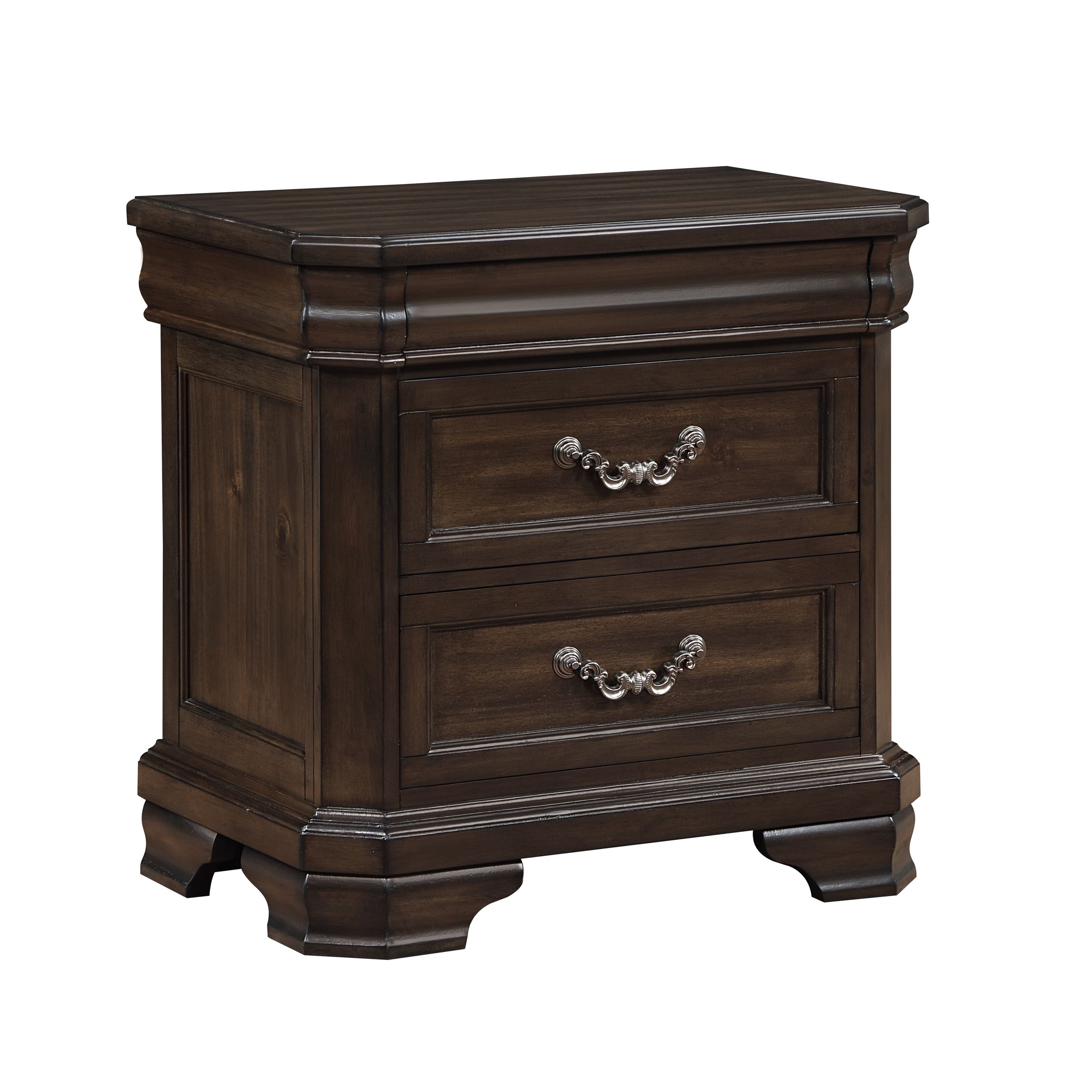 New Classic Furniture Lyndhurst Walnut Brown Nightstand NCF-B493B-040 New Classic Furniture Lyndhurst Walnut Brown Nightstand NCF-B493B-040