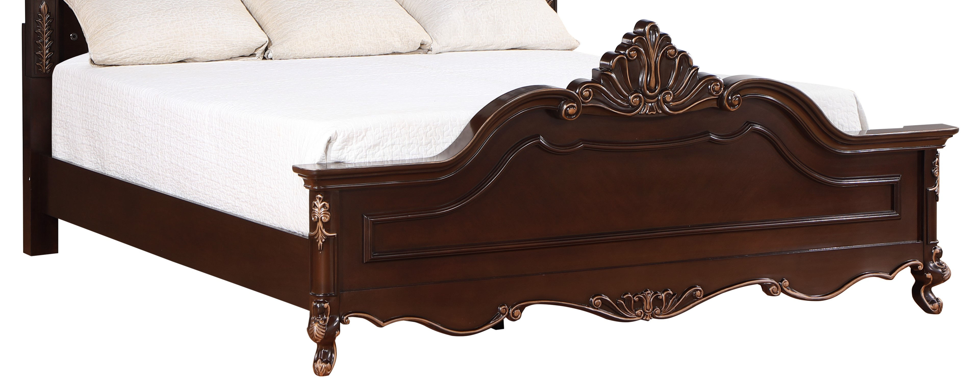 Constantine 6/6-6/0 Ek/Wk Footboard & Slats-Cherry