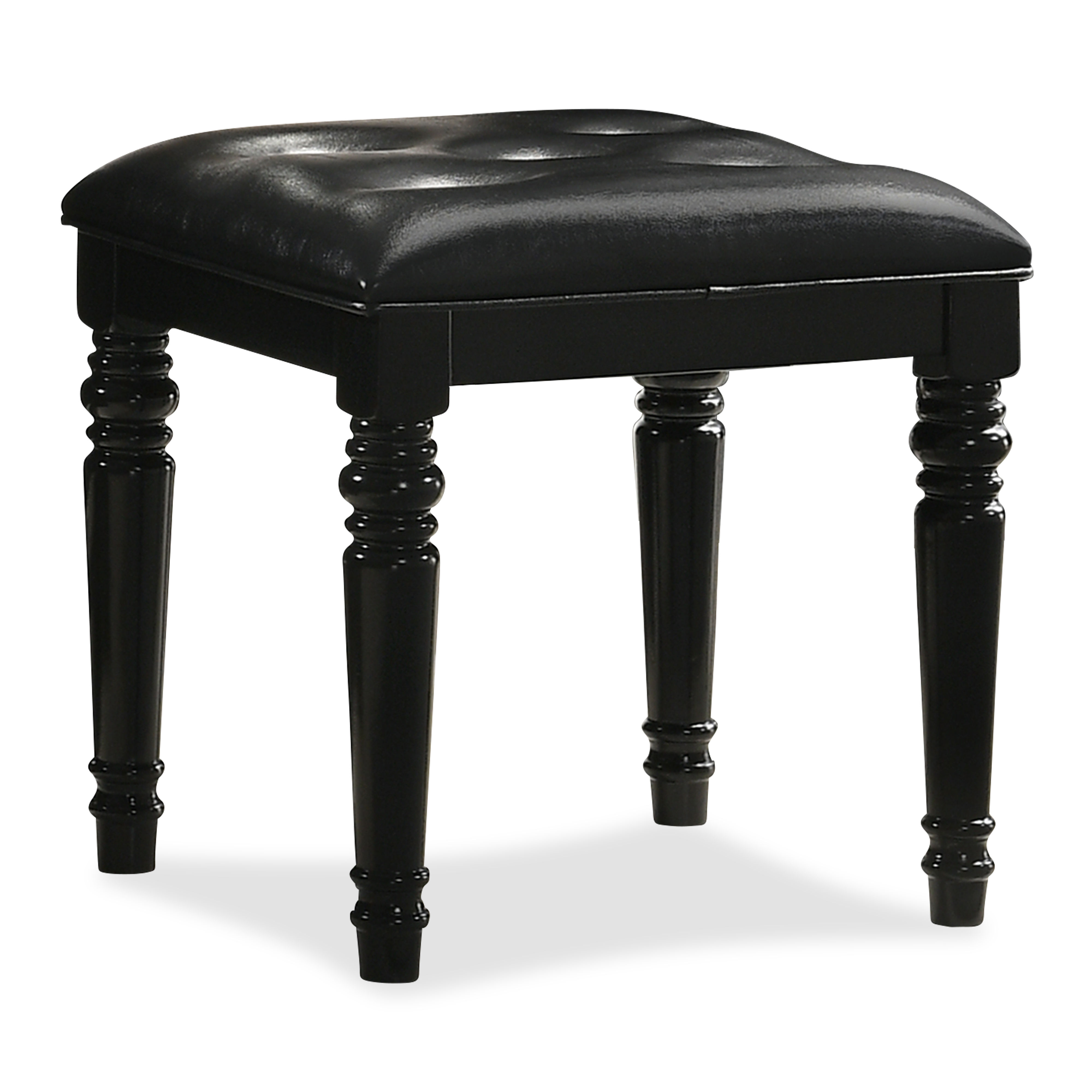 Valentino Vanity Table Stool-Black