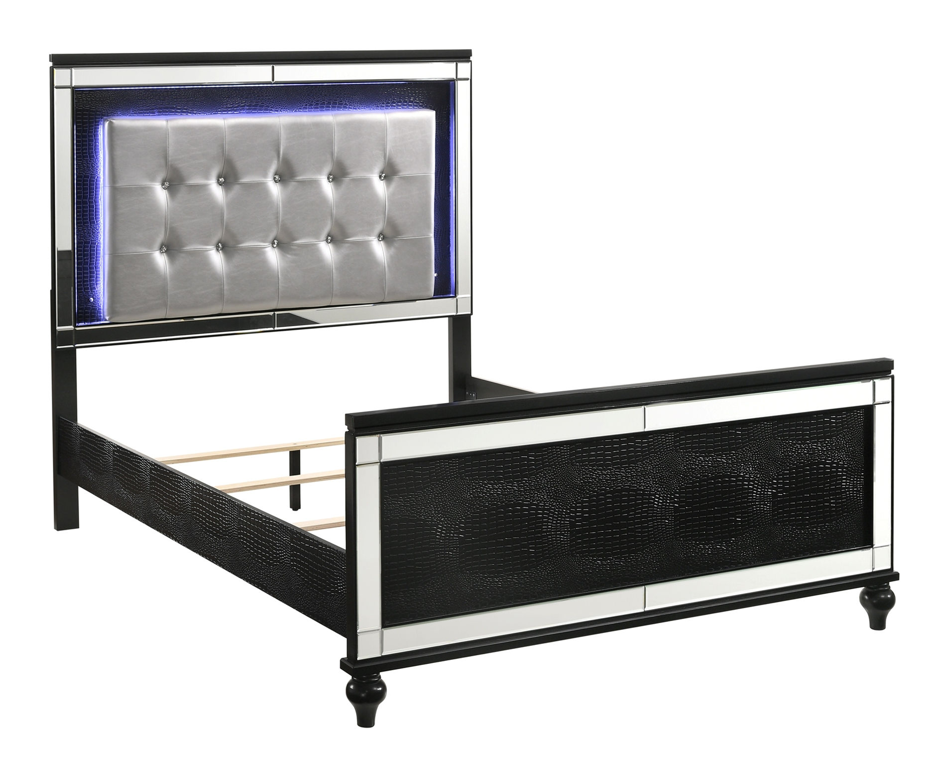 New Classic Furniture Valentino Black Twin Bed NCF-BA9698B-T-BED New Classic Furniture Valentino Black Twin Bed NCF-BA9698B-T-BED