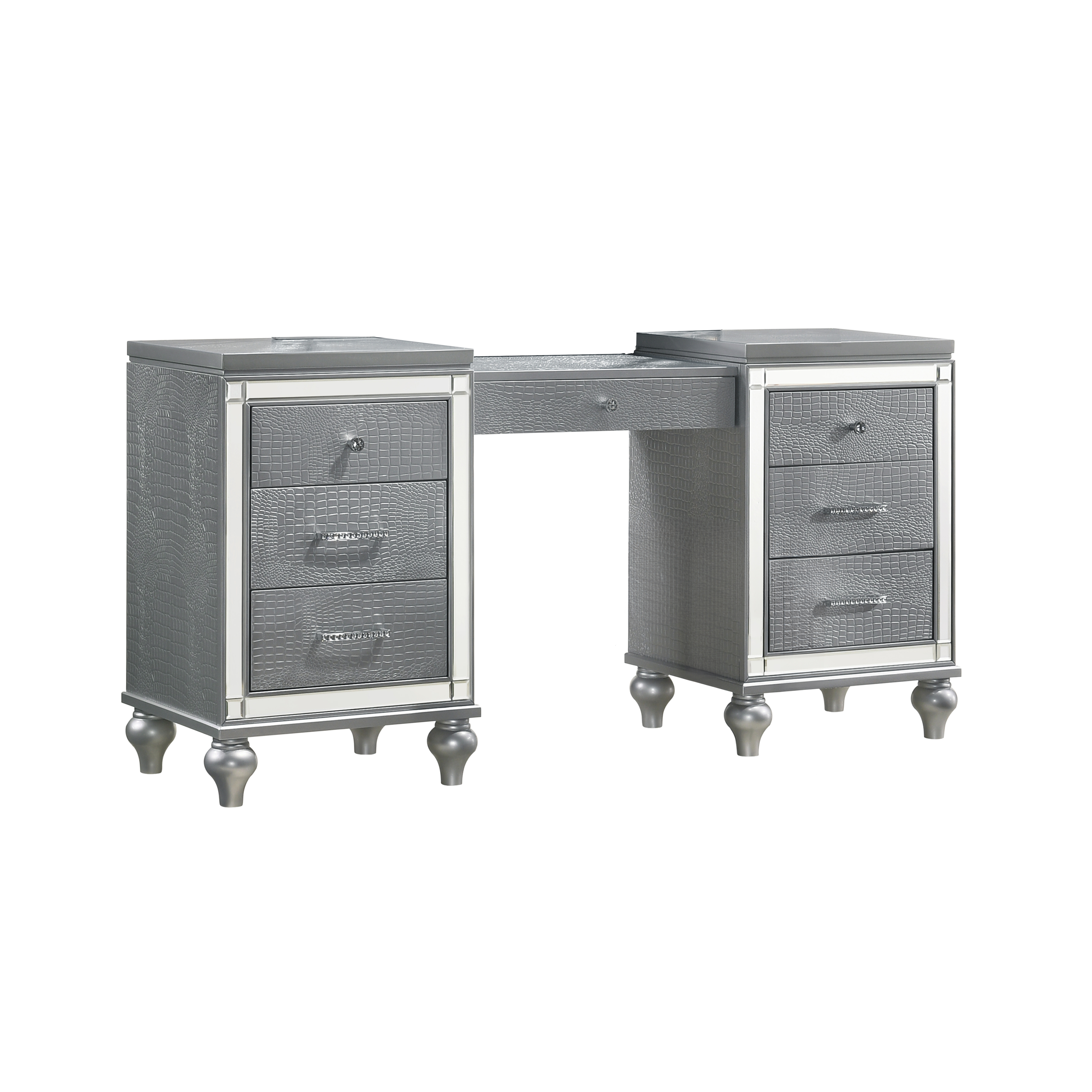 Valentino Vanity Table-Silver