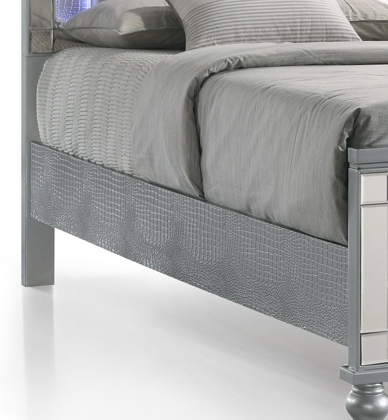 Valentino 3/3-4/6 T/F Side Rails - Silver