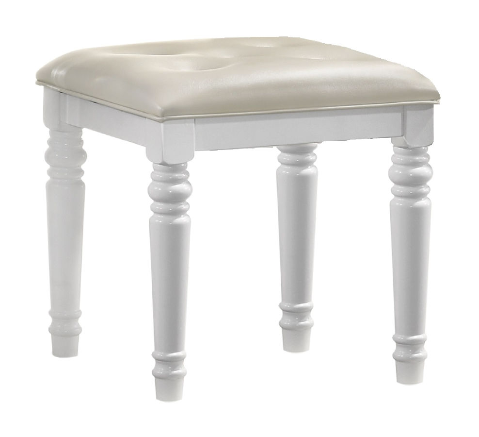 Valentino Vanity Table Stool-White