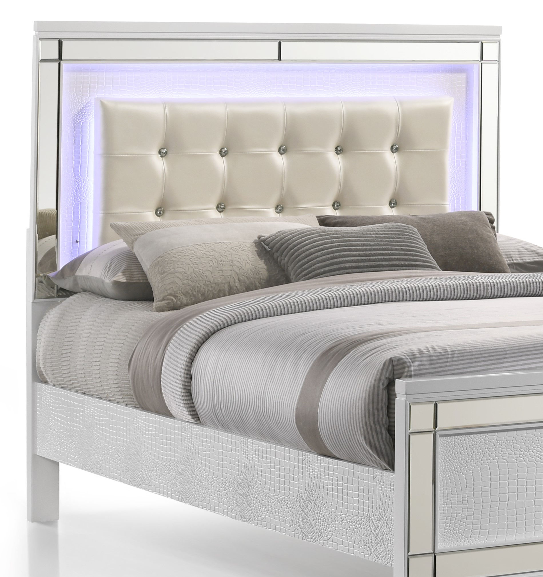 Valentino 4/6 F Headboard - White