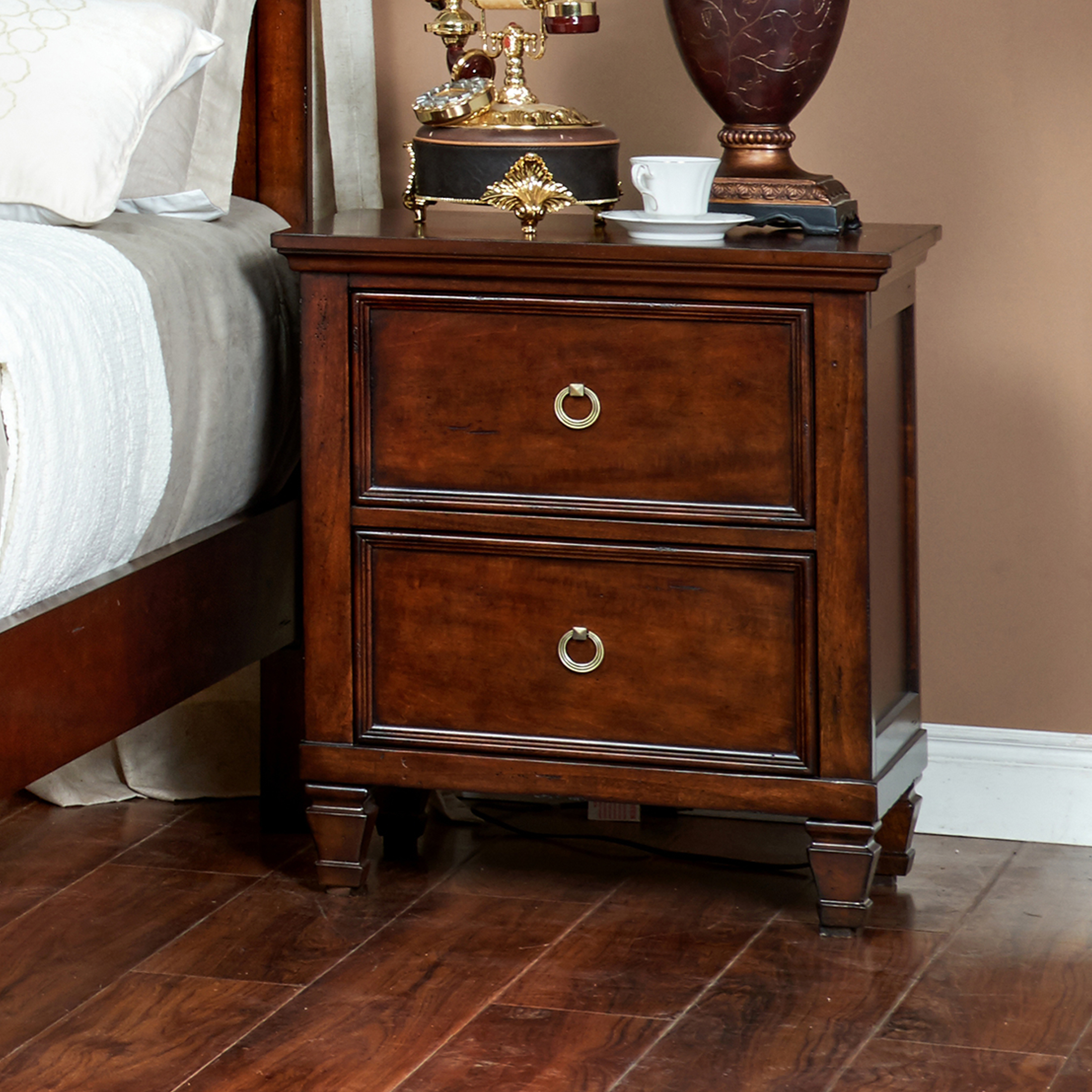 New Classic Furniture Tamarack Brown Cherry Nightstand