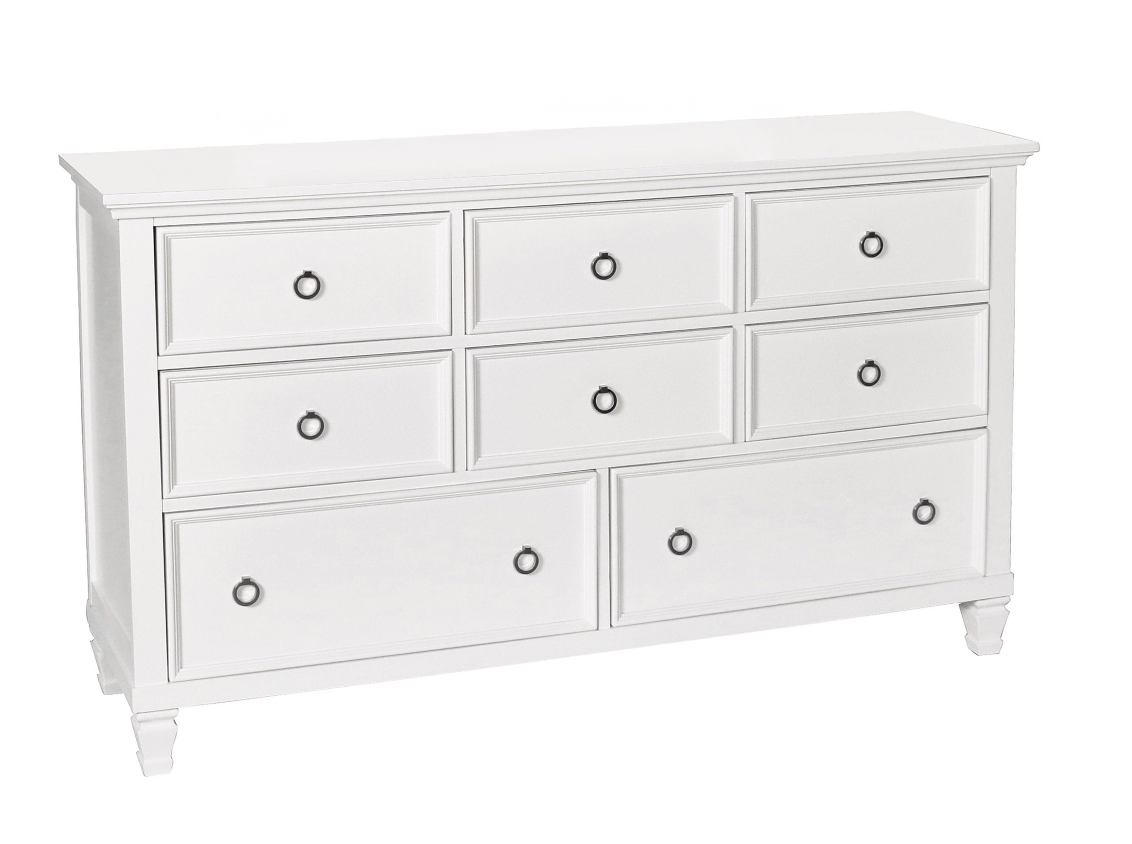 New Classic Furniture Tamarack White Wood Dresser NCF-BB044W-050