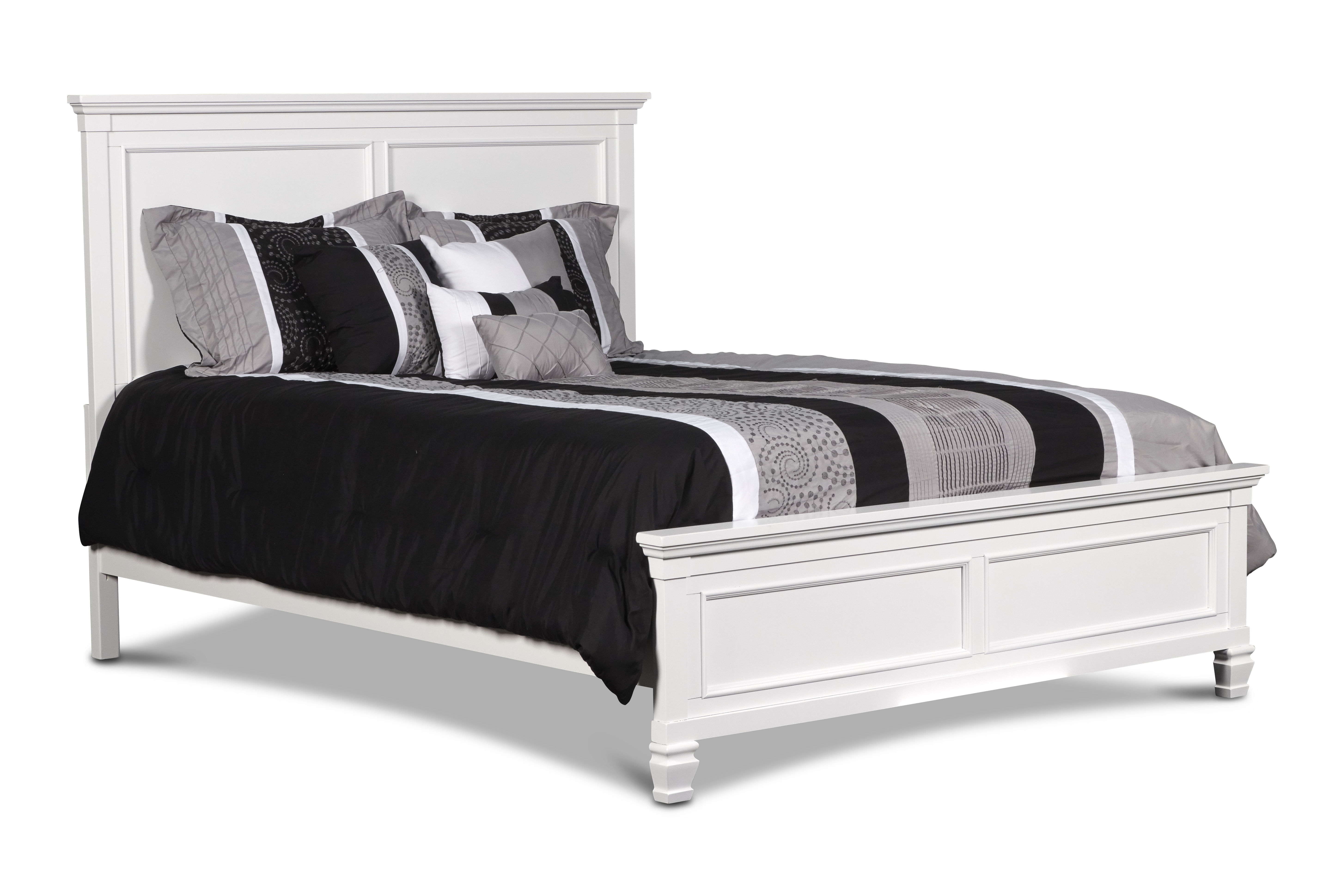 Tamarack 4/6 F Headboard, Footboard & Slats- White