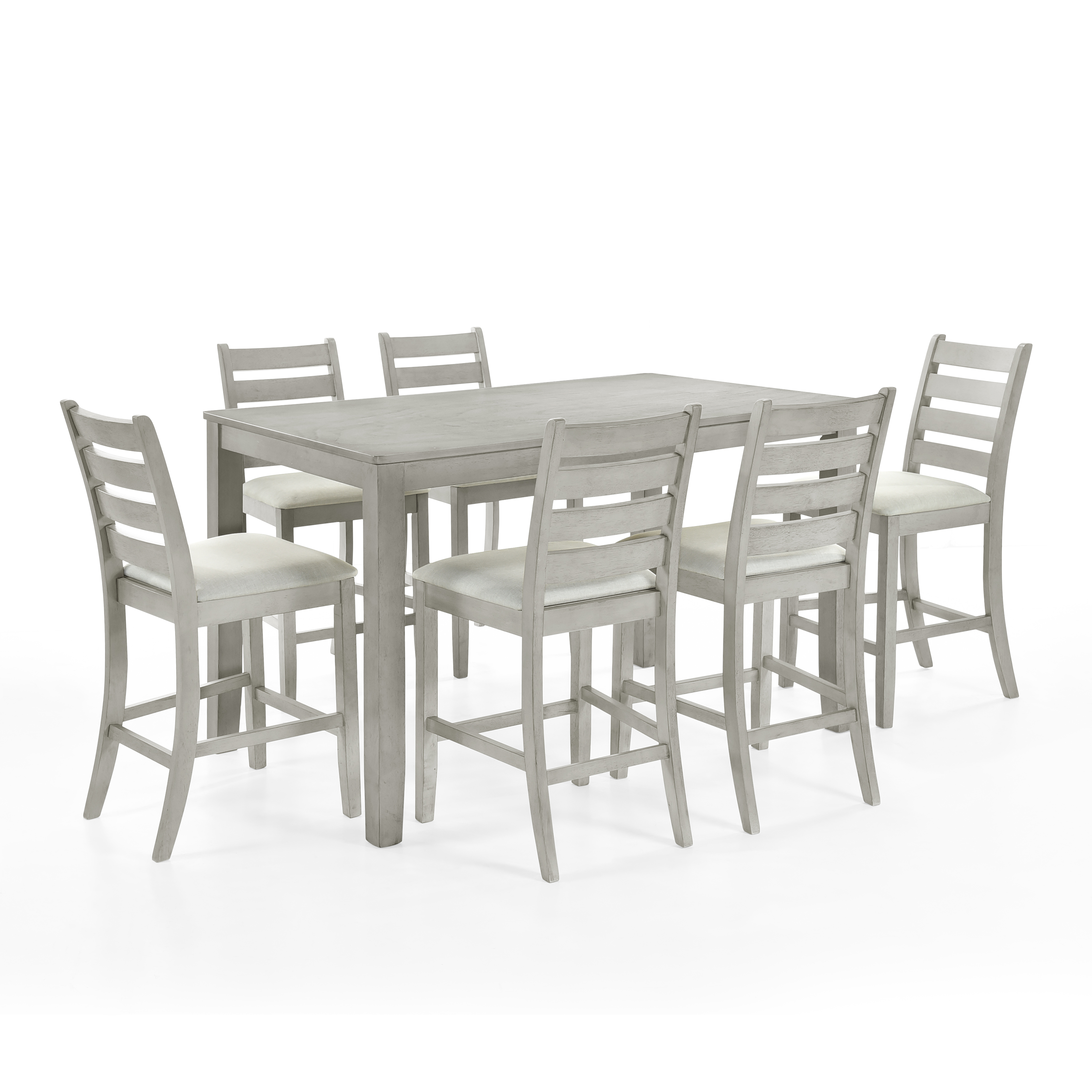 New Classic Furniture Pascal Driftwood 7pc Counter Height Set