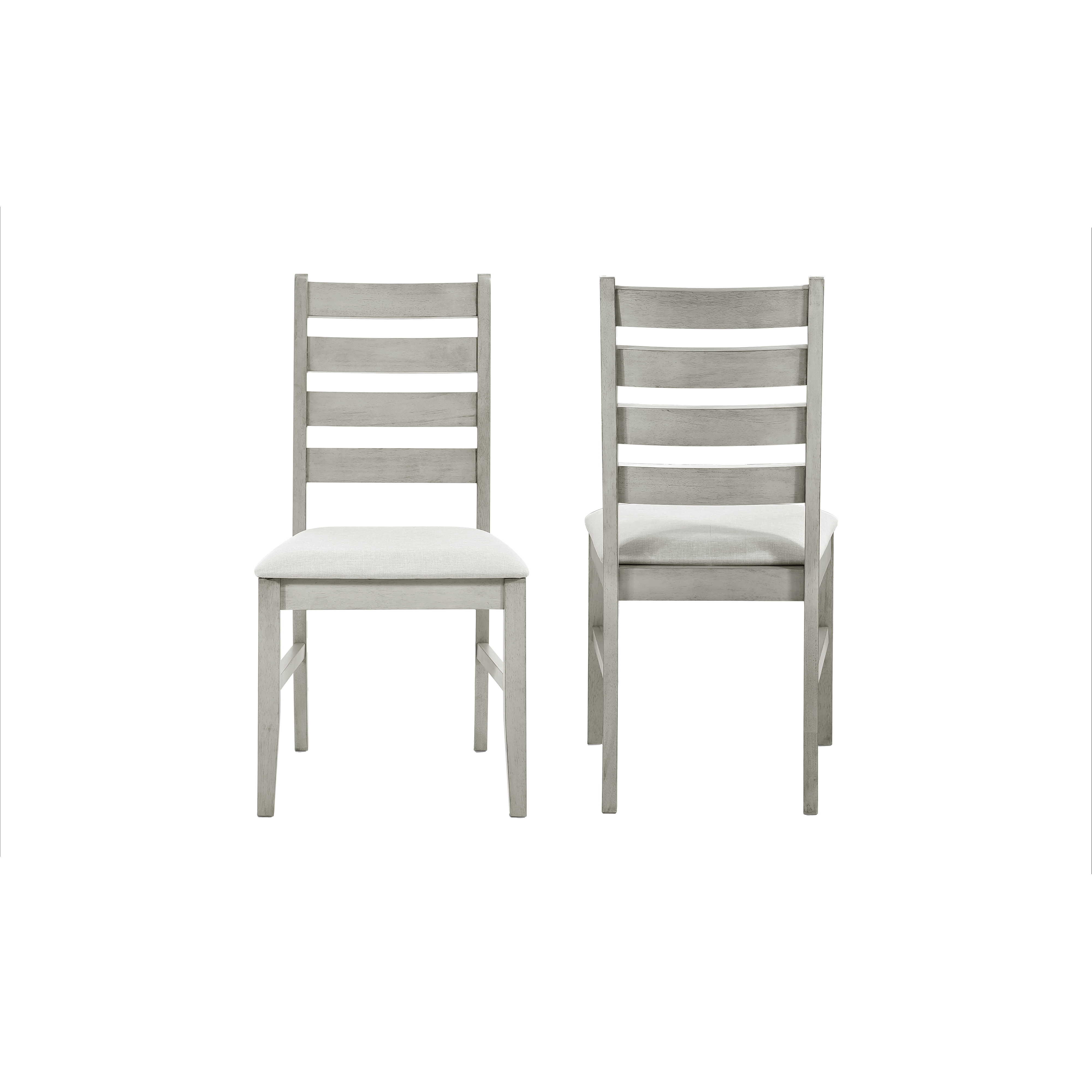2 New Classic Furniture Pascal Driftwood Ladderback Dining Chairs NCF-D1652-20 2 New Classic Furniture Pascal Driftwood Ladderback Dining Chairs NCF-D1652-20