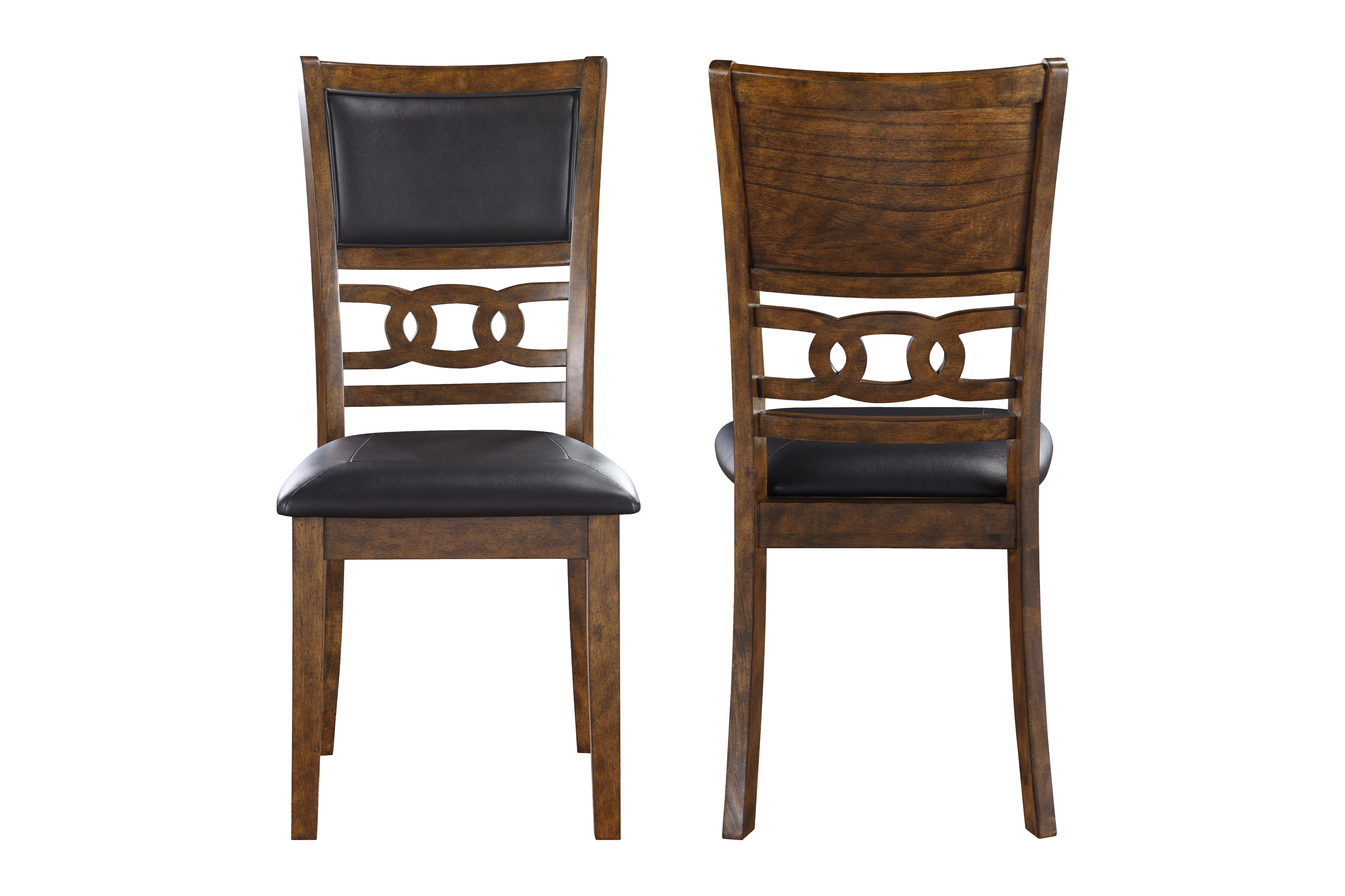 2 New Classic Furniture Gia Brown Dining Chairs NCF-D1701-20-BRN