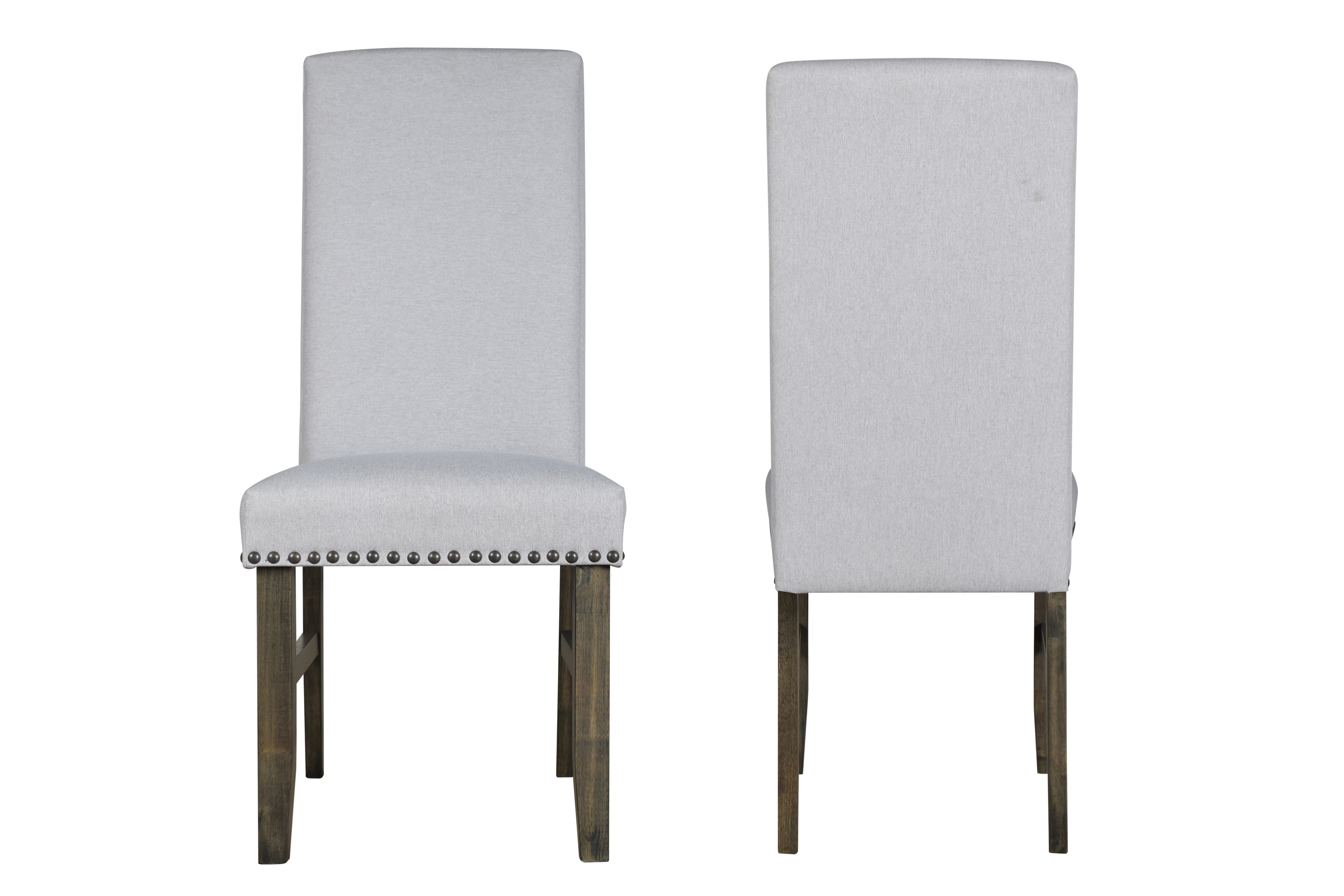 2 New Classic Furniture Julius Gray Walnut Dining Chairs NCF-D1802-20 2 New Classic Furniture Julius Gray Walnut Dining Chairs NCF-D1802-20