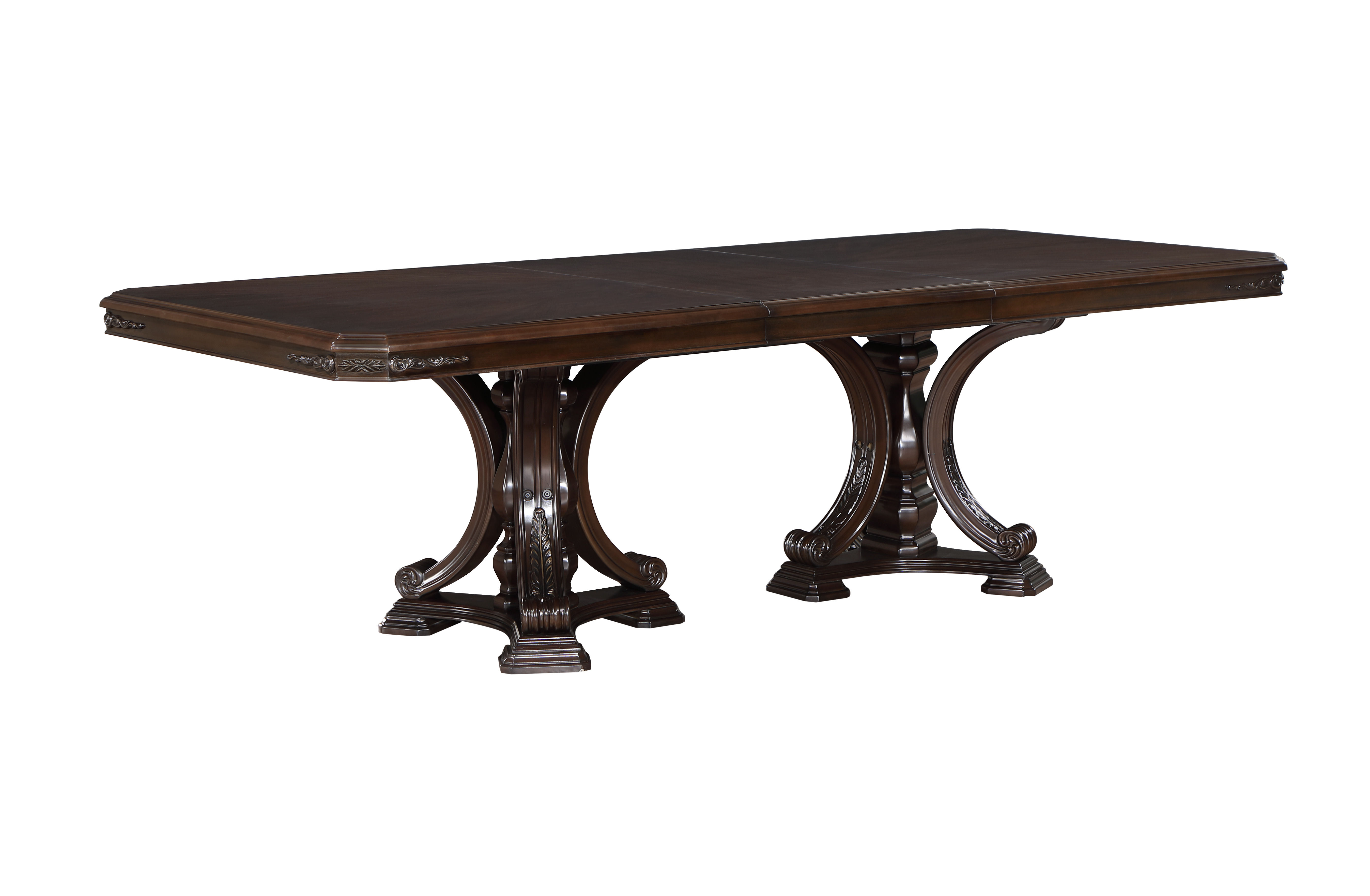 New Classic Furniture Palazzo Marina Brown 7pc Dining Room Set DT-4CH-2ARMC...