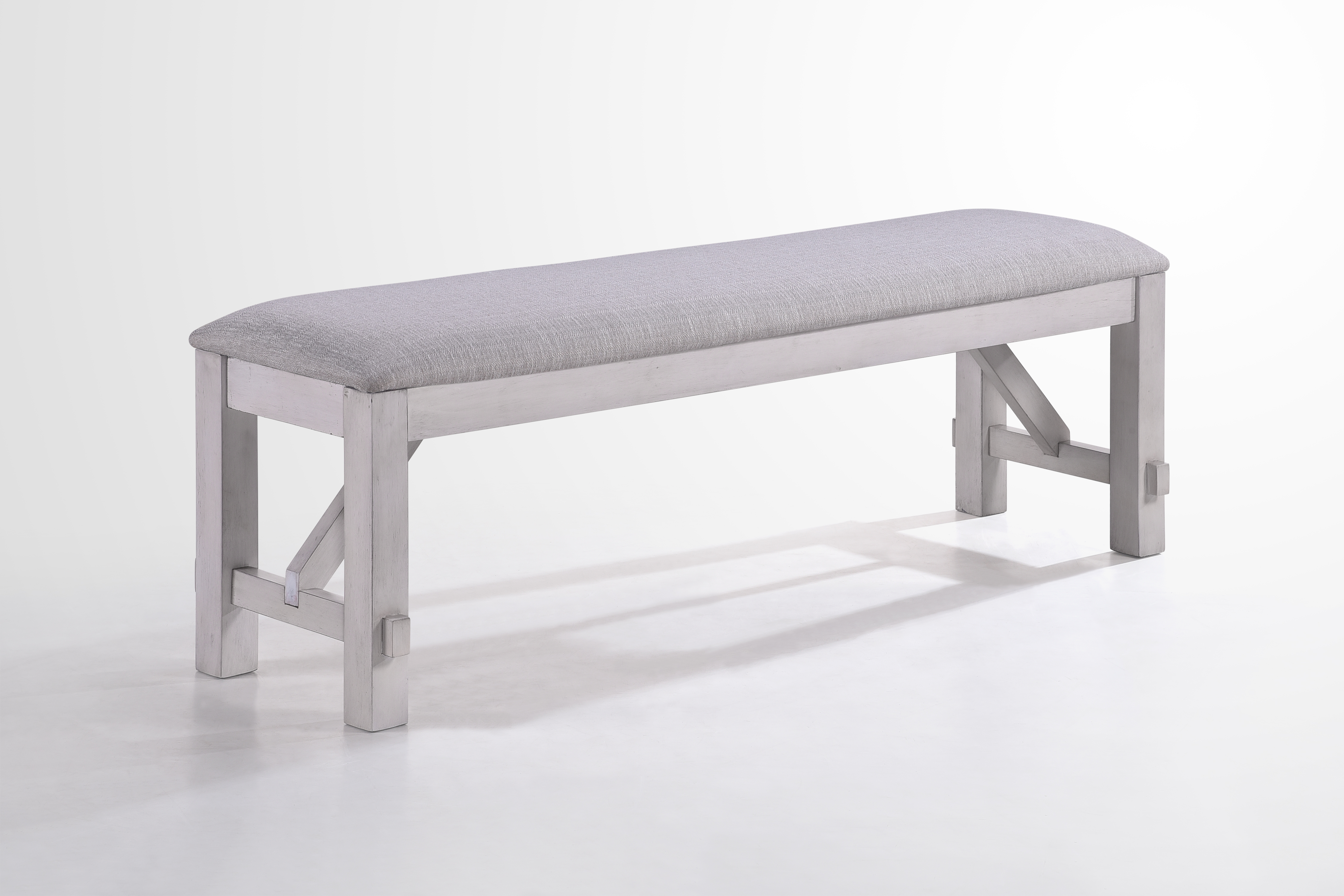 New Classic Furniture Maisie White Bench NCF-D1903-25 New Classic Furniture Maisie White Bench NCF-D1903-25