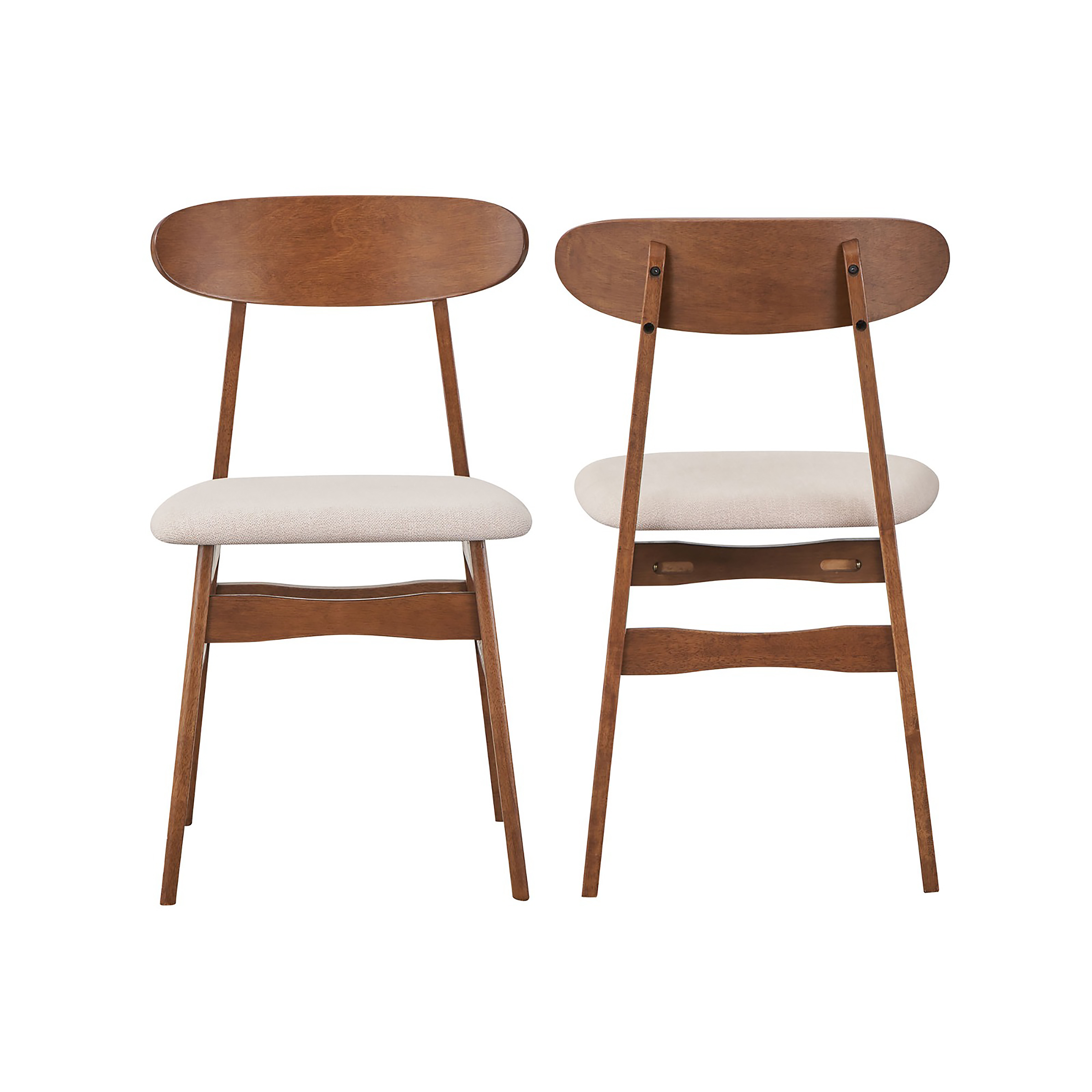 2 New Classic Furniture Morocco Brown Natural Dining Chairs NCF-D331-20-NAT