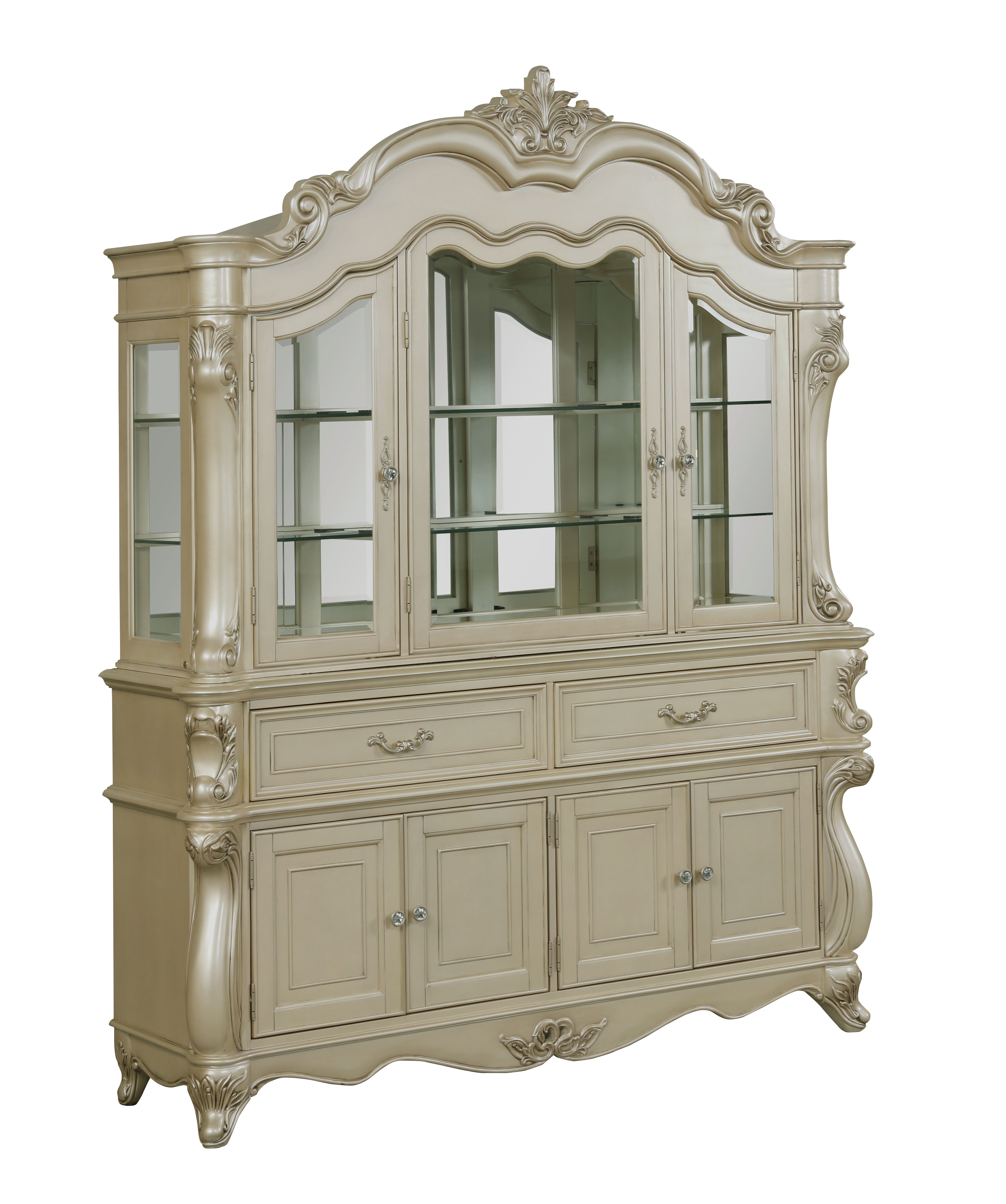 Monique China Hutch-Champagne