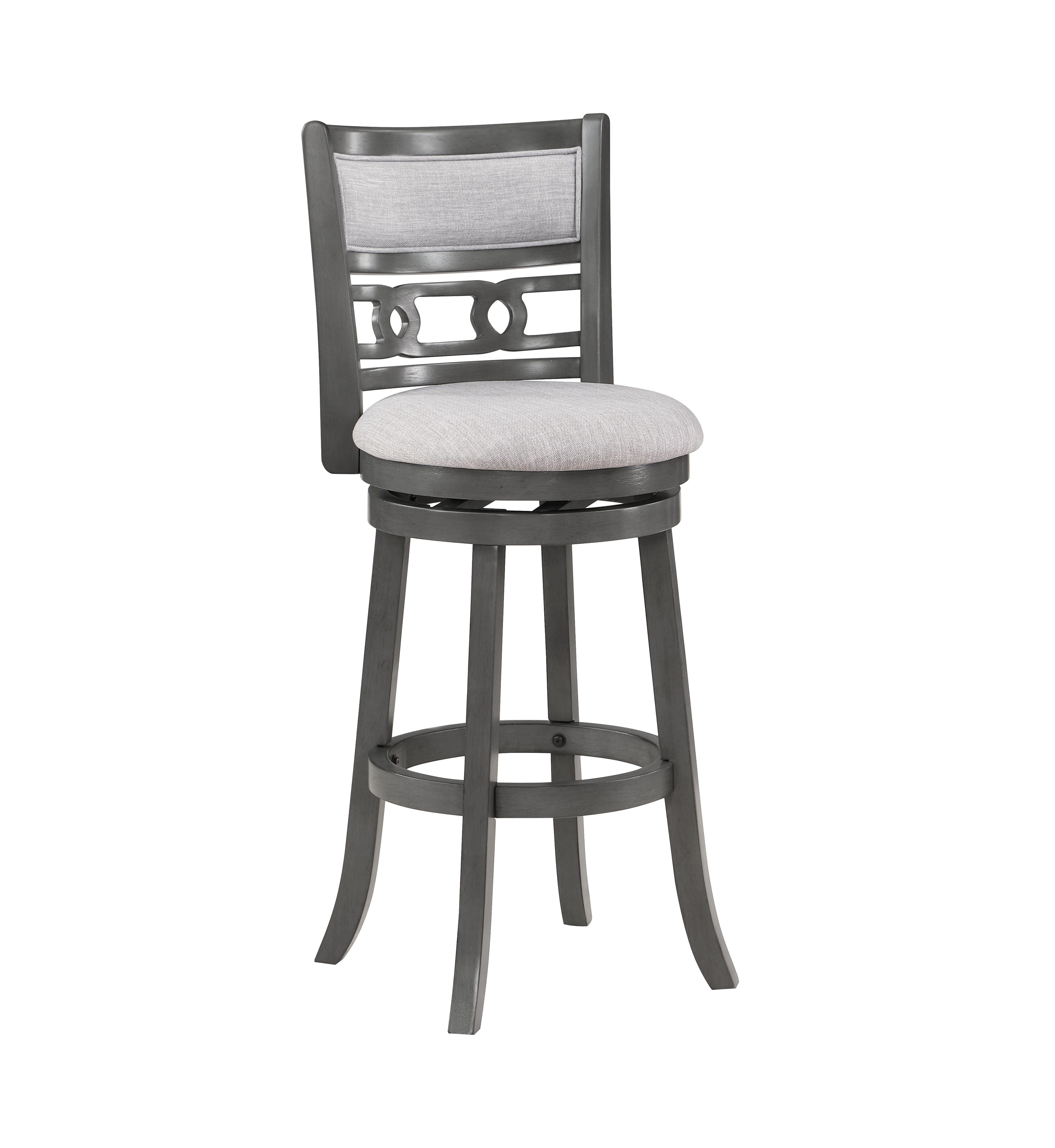 New Classic Furniture Gia Gray Swivel Counter Height Stool NCF-S1701-CS-GRY New Classic Furniture Gia Gray Swivel Counter Height Stool NCF-S1701-CS-GRY