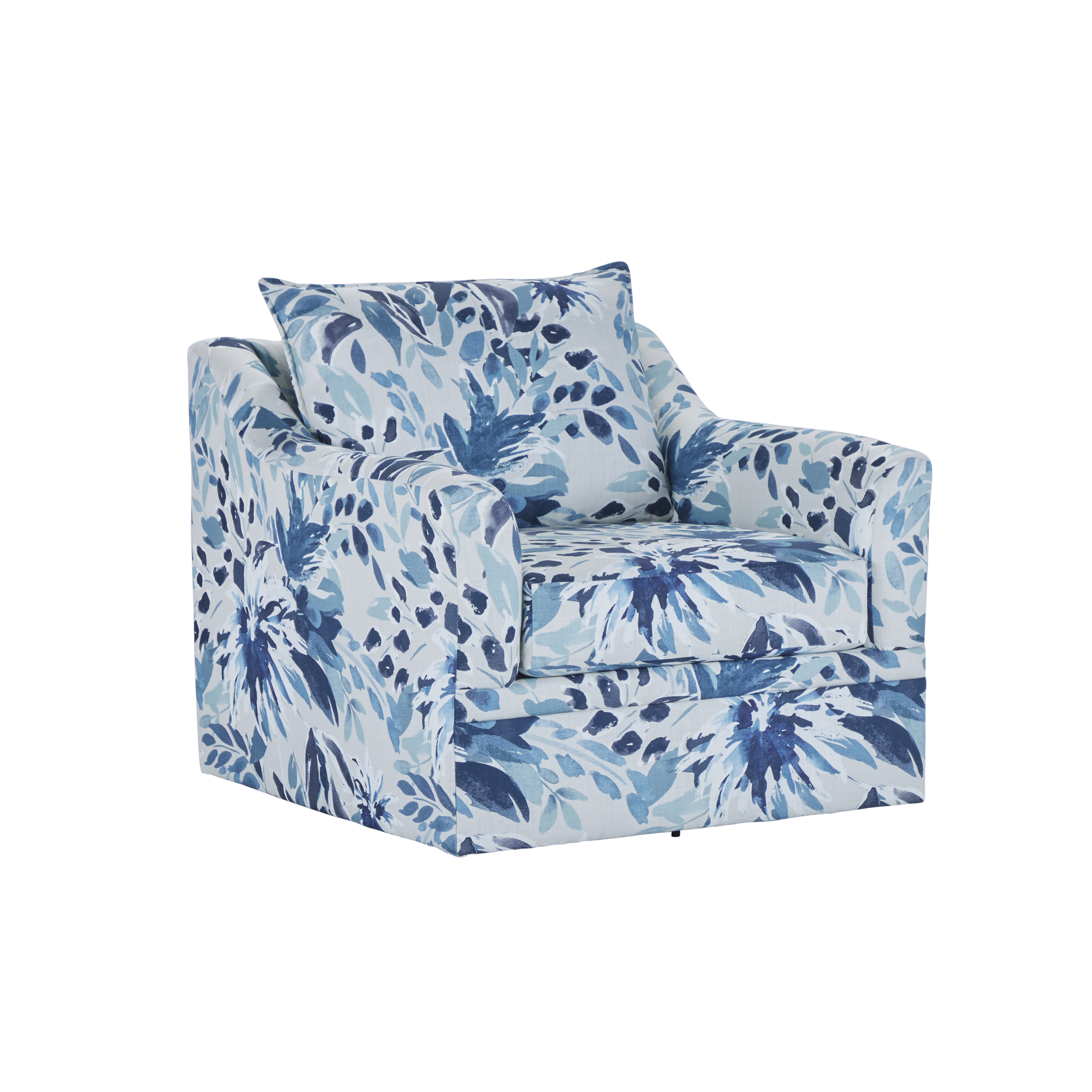 New Classic Furniture Sylvie Blue White Swivel Chair NCF-U1270-12-BFP New Classic Furniture Sylvie Blue White Swivel Chair NCF-U1270-12-BFP