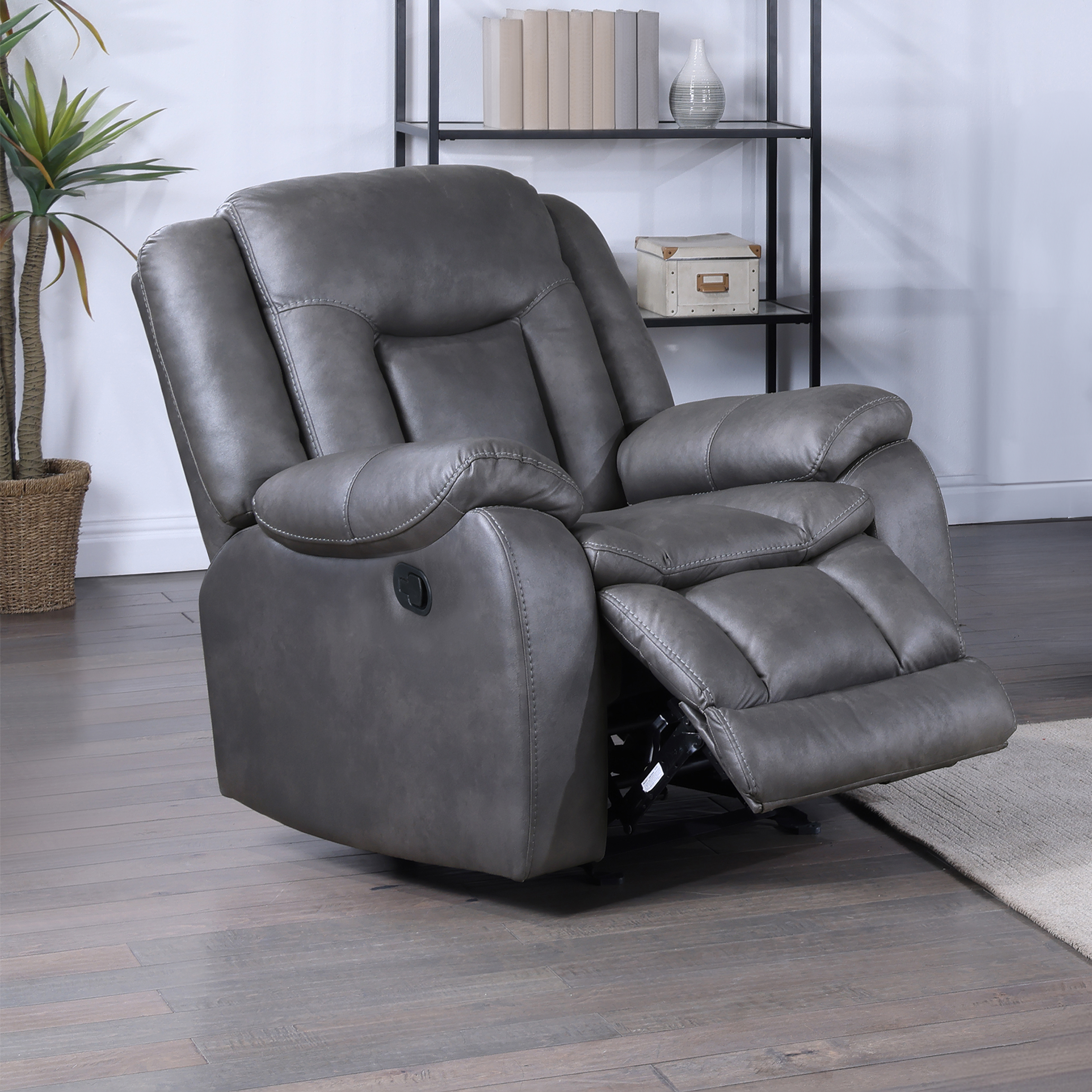 New Classic Furniture Morello Gray Glider Recliner NCF-U2505-13-DGY