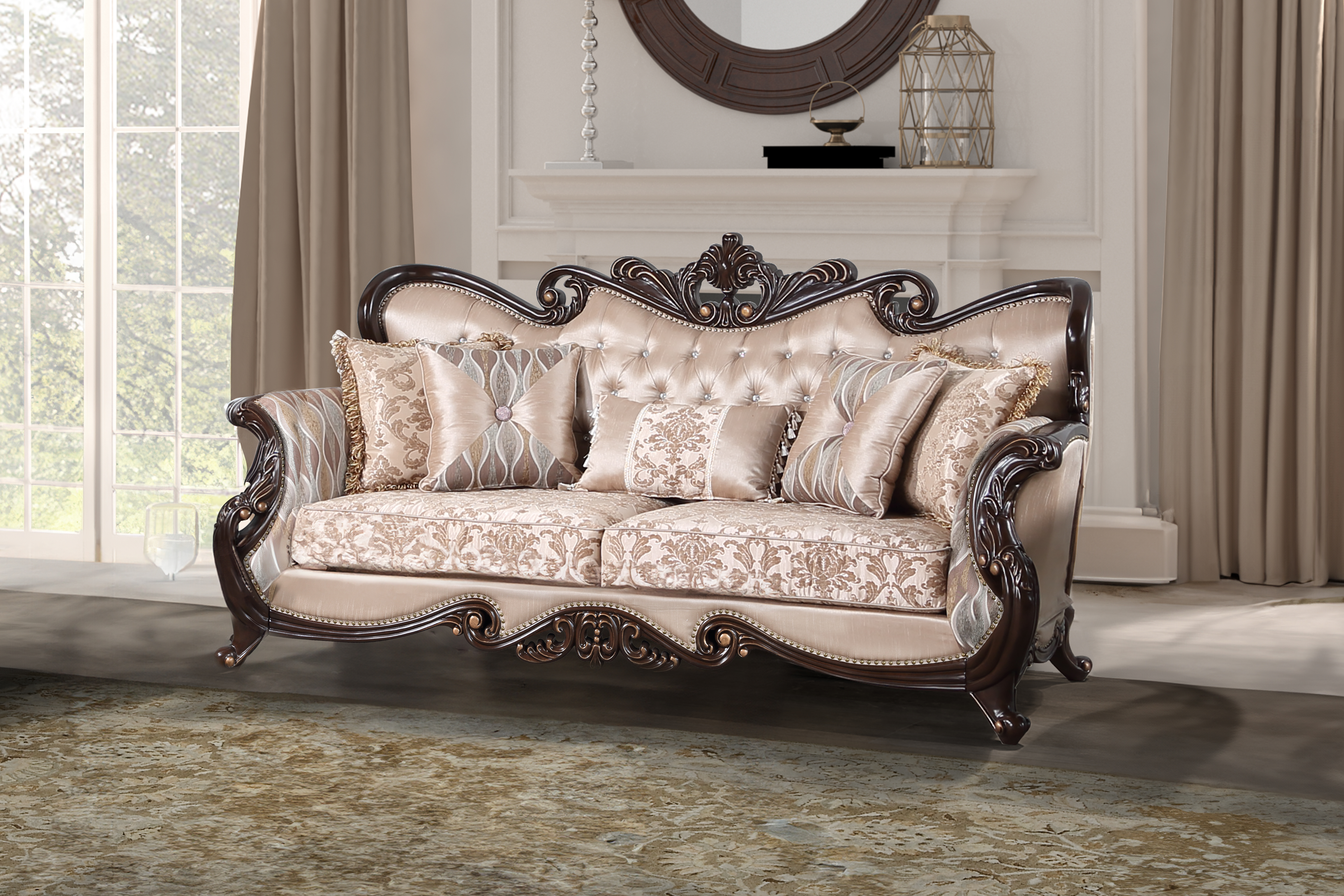 New Classic Furniture Constantine Cherry Sofa