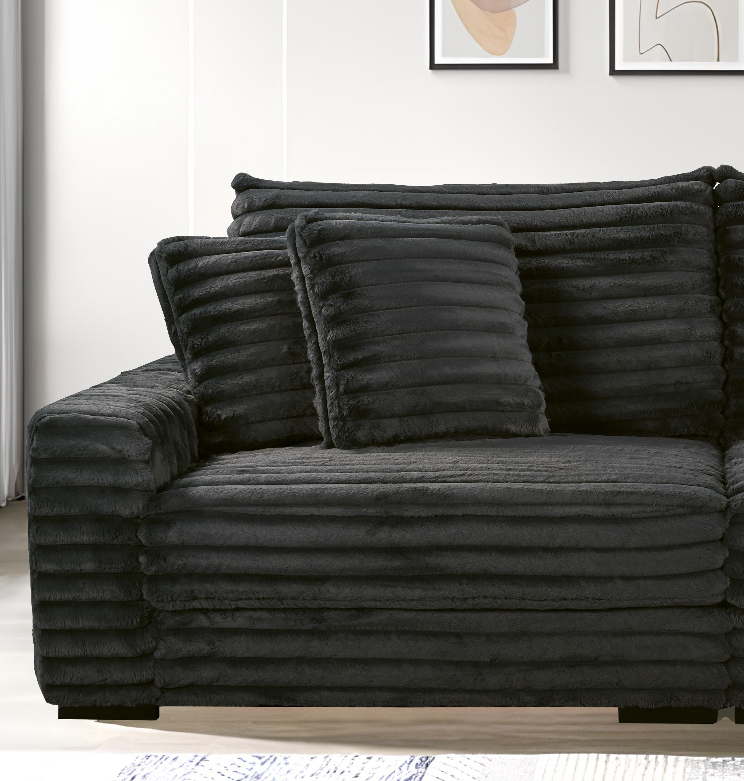 New Classic Furniture Embrace Charcoal LAF Chair NCF-U5482-10L-BLK