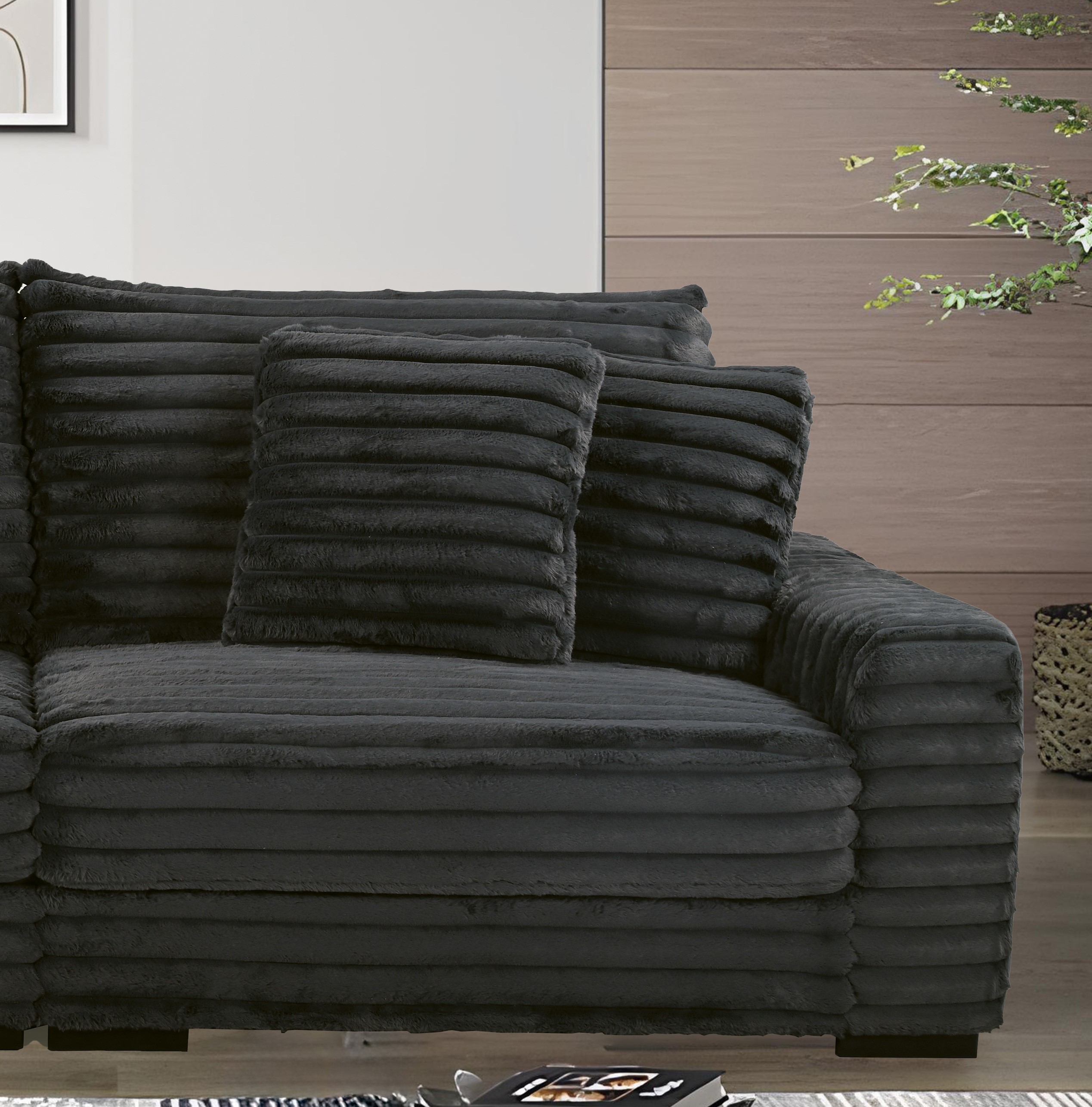 New Classic Furniture Embrace Charcoal RAF Chair NCF-U5482-10R-BLK