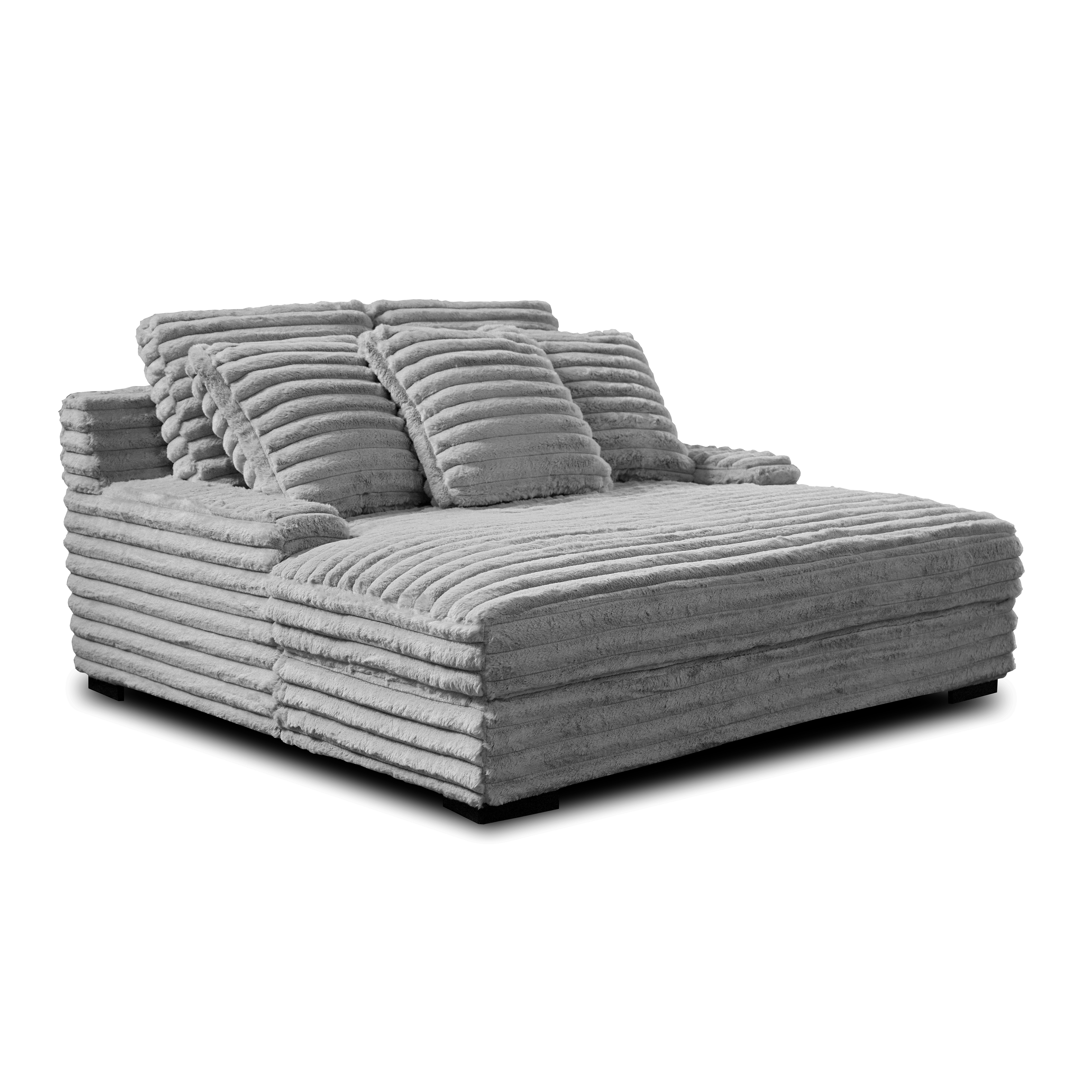 New Classic Furniture Embrace Gray Dual Chaise Lounge NCF-U5482-27-GRY