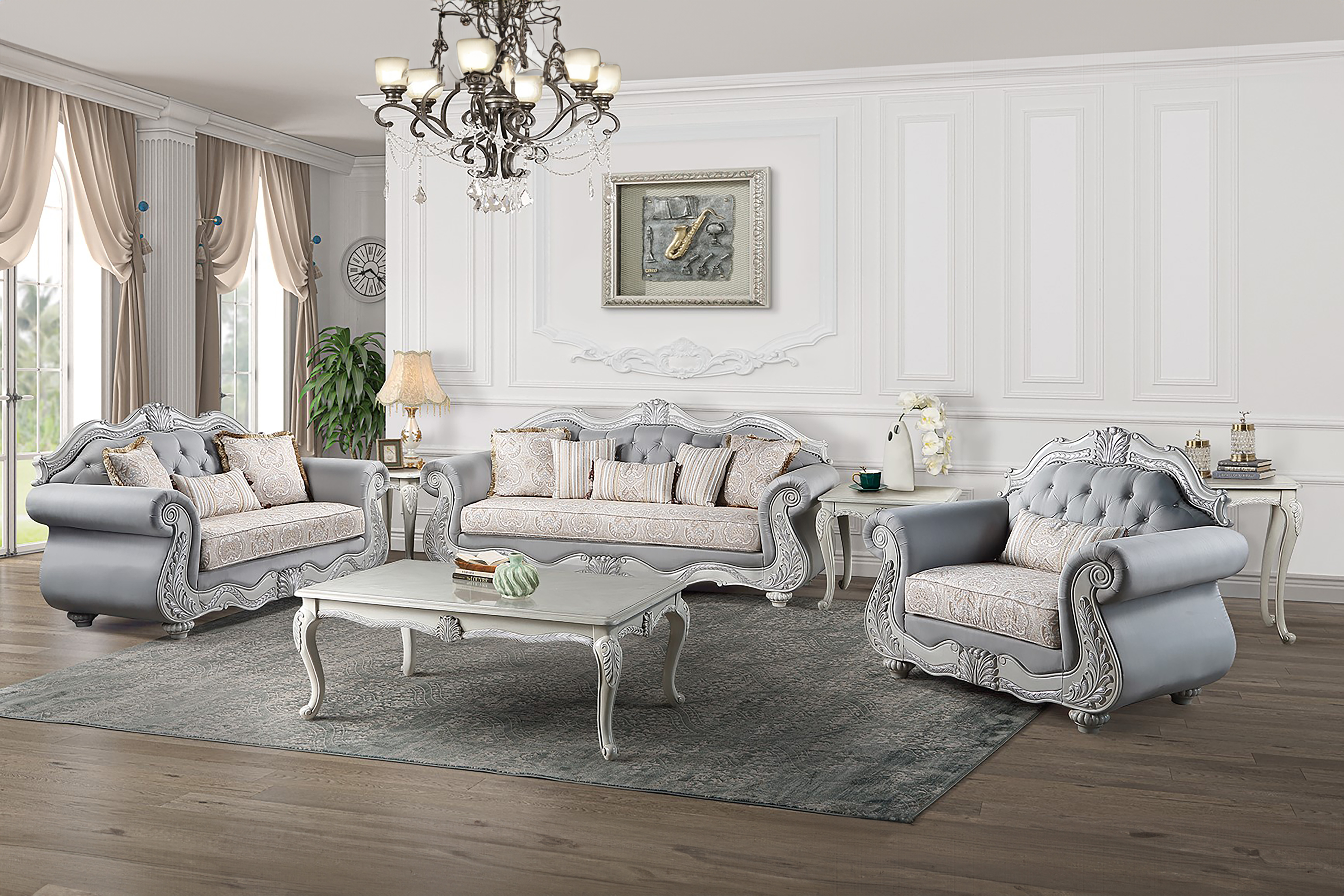 New Classic Furniture Cambria Hills Gray End Table