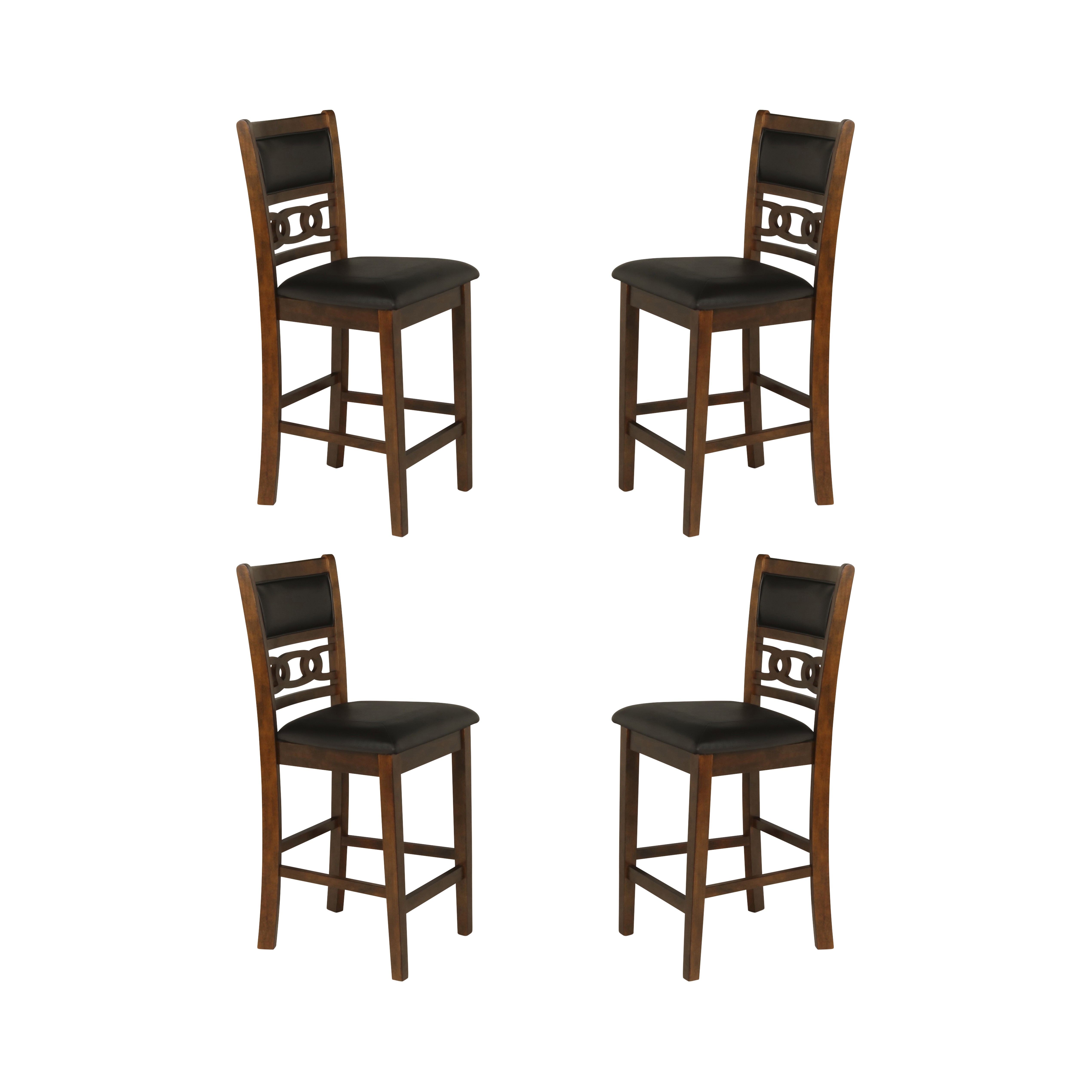 4 New Classic Furniture Gia Brown Counter Chairs NCF-EC-S-45-1701-4CB2 4 New Classic Furniture Gia Brown Counter Chairs NCF-EC-S-45-1701-4CB2