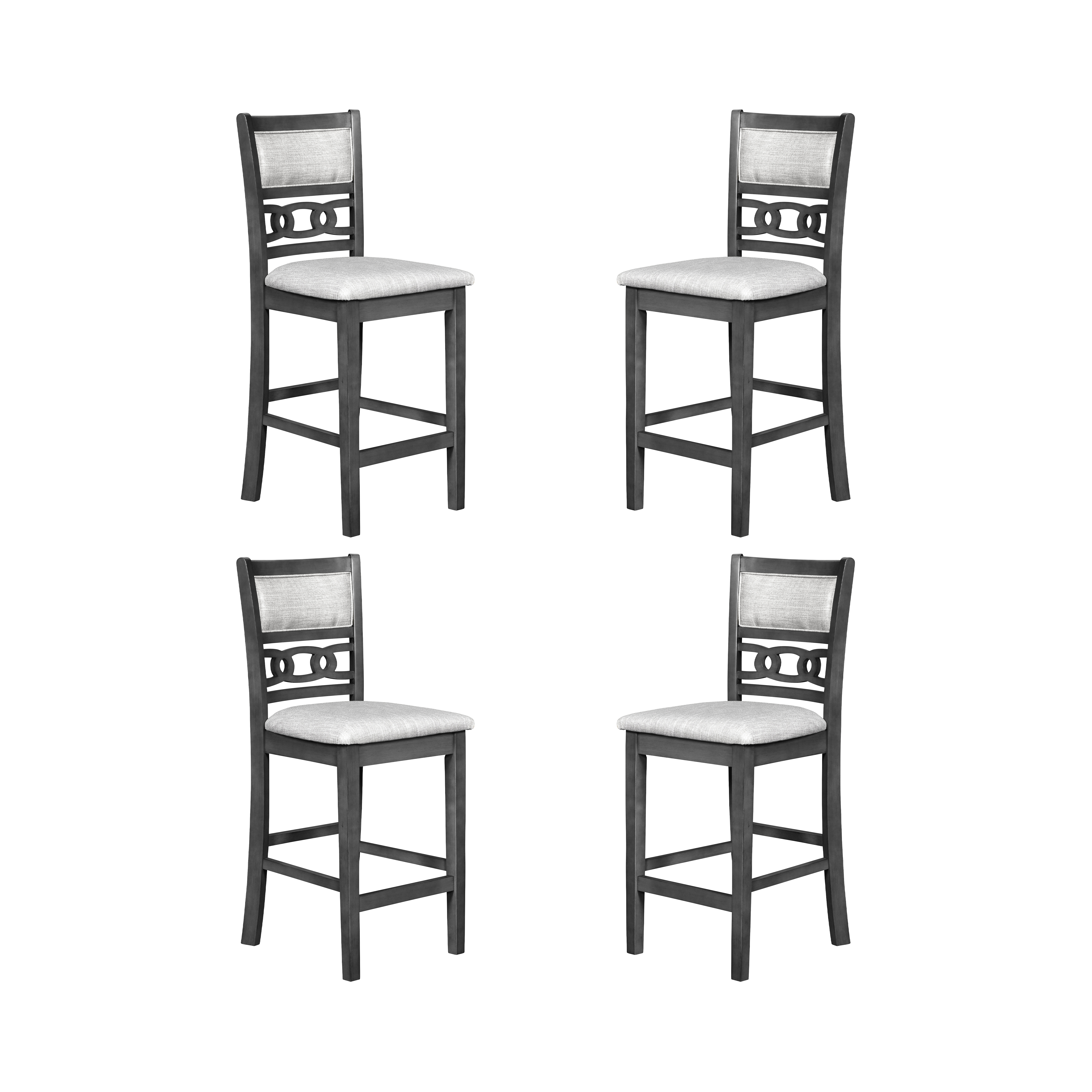 4 New Classic Furniture Gia Gray Counter Chairs NCF-EC-S-45-1701-4CG2 4 New Classic Furniture Gia Gray Counter Chairs NCF-EC-S-45-1701-4CG2