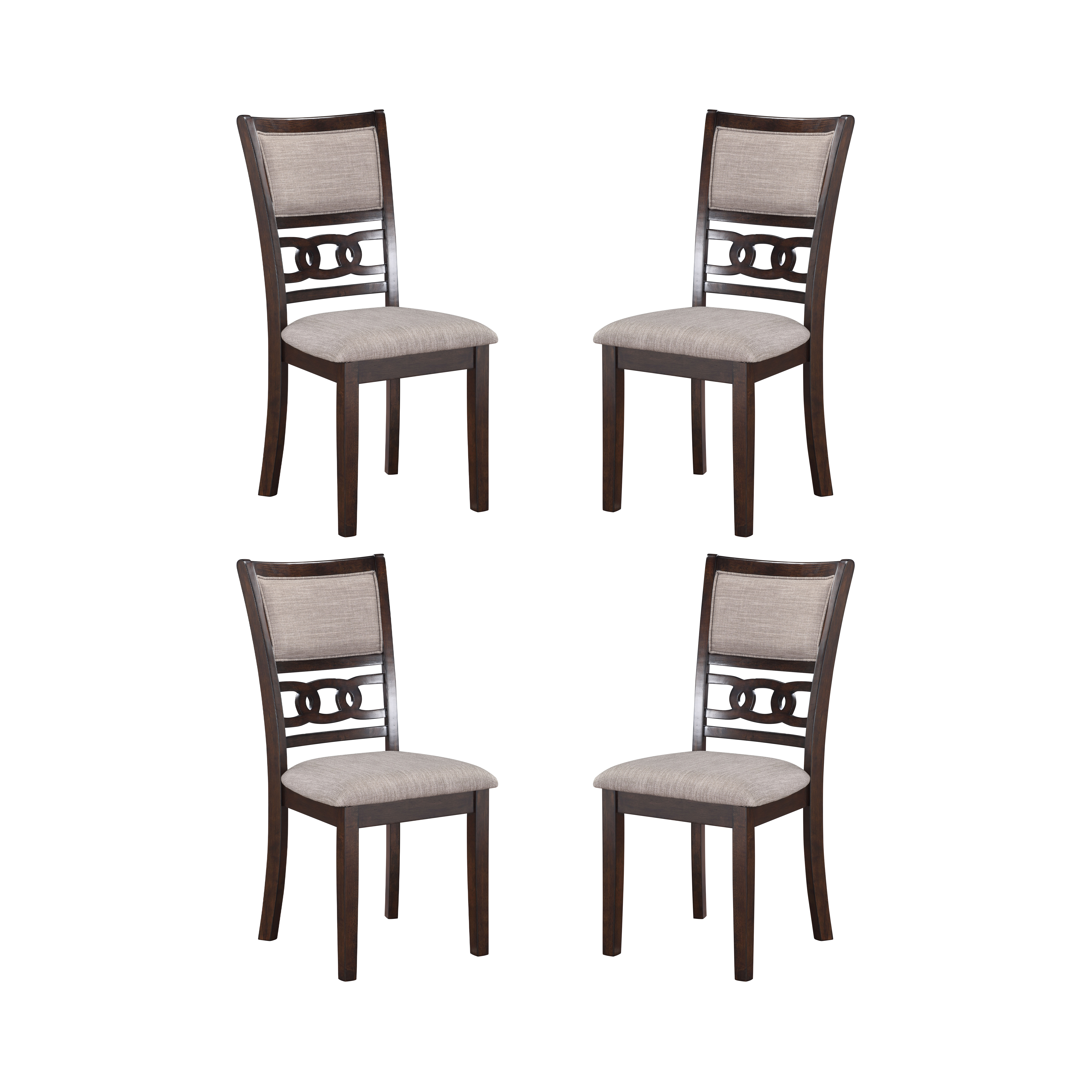 4 New Classic Furniture Gia Cherry Dining Chairs NCF-EC-S-40-1701-4CC2 4 New Classic Furniture Gia Cherry Dining Chairs NCF-EC-S-40-1701-4CC2