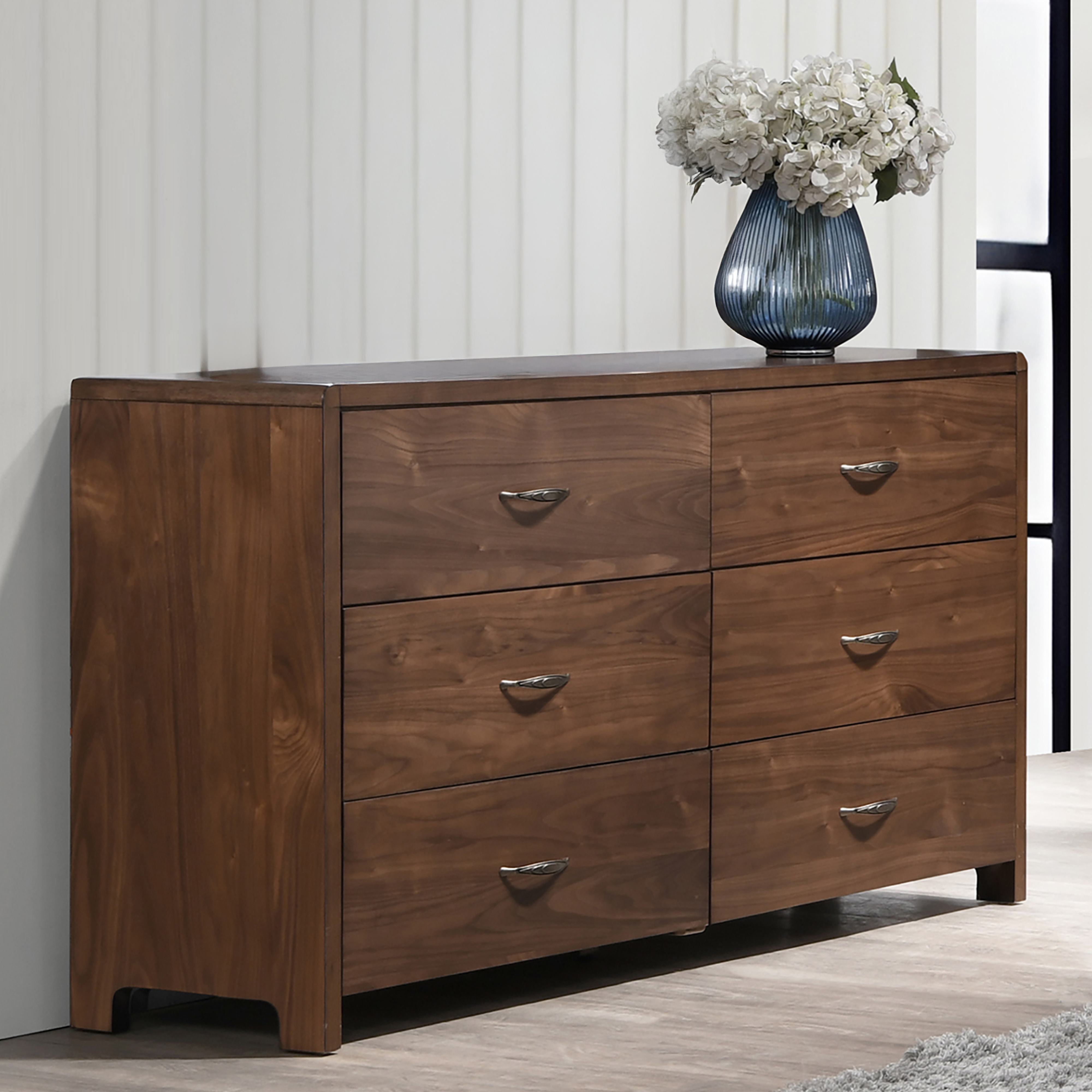 New Classic Furniture Camber Brown 6 Drawer Dresser