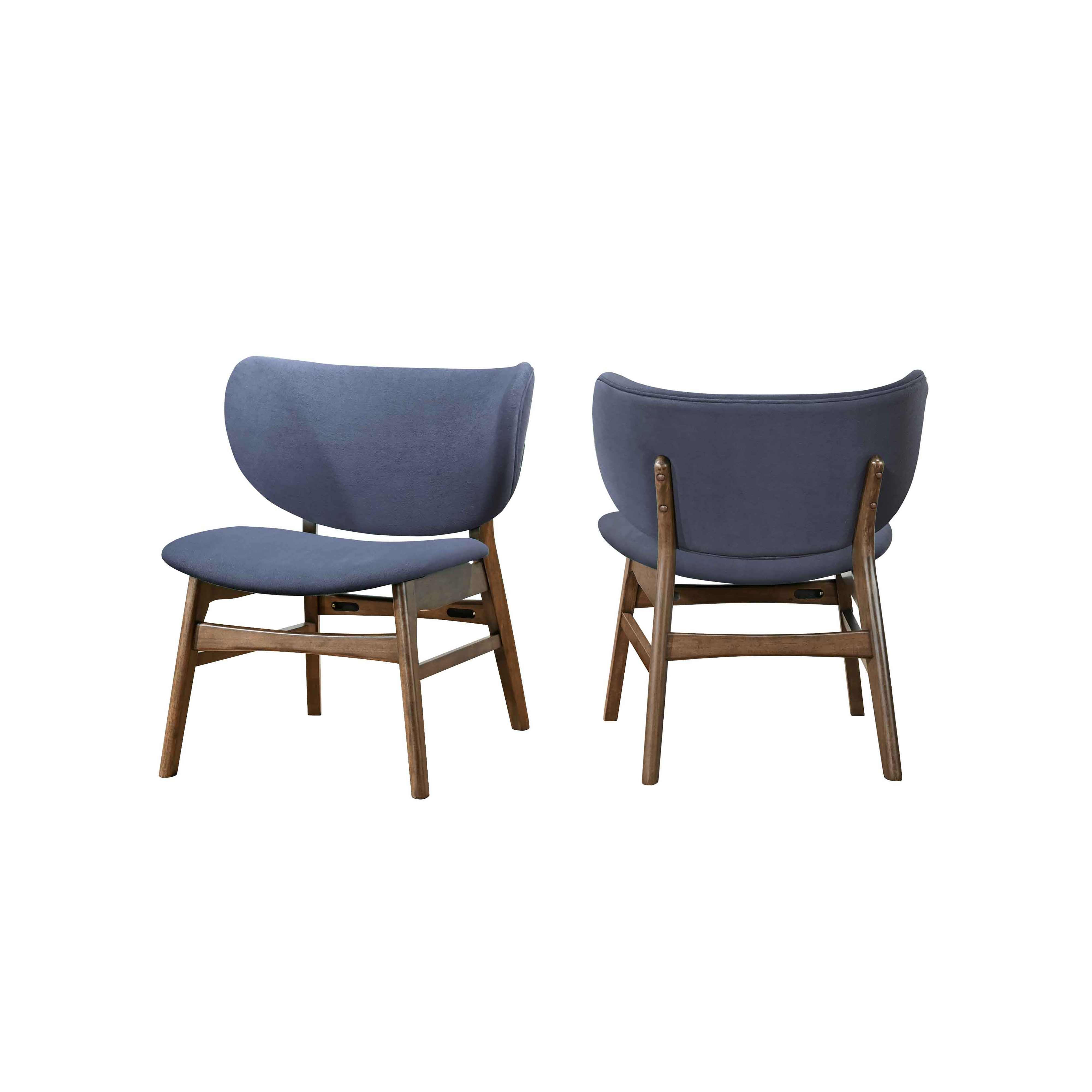 2 New Classic Furniture Adler Brown Blue Upholstered Lounge Chair NCF-23-U1752B-2C 2 New Classic Furniture Adler Brown Blue Upholstered Lounge Chair NCF-23-U1752B-2C