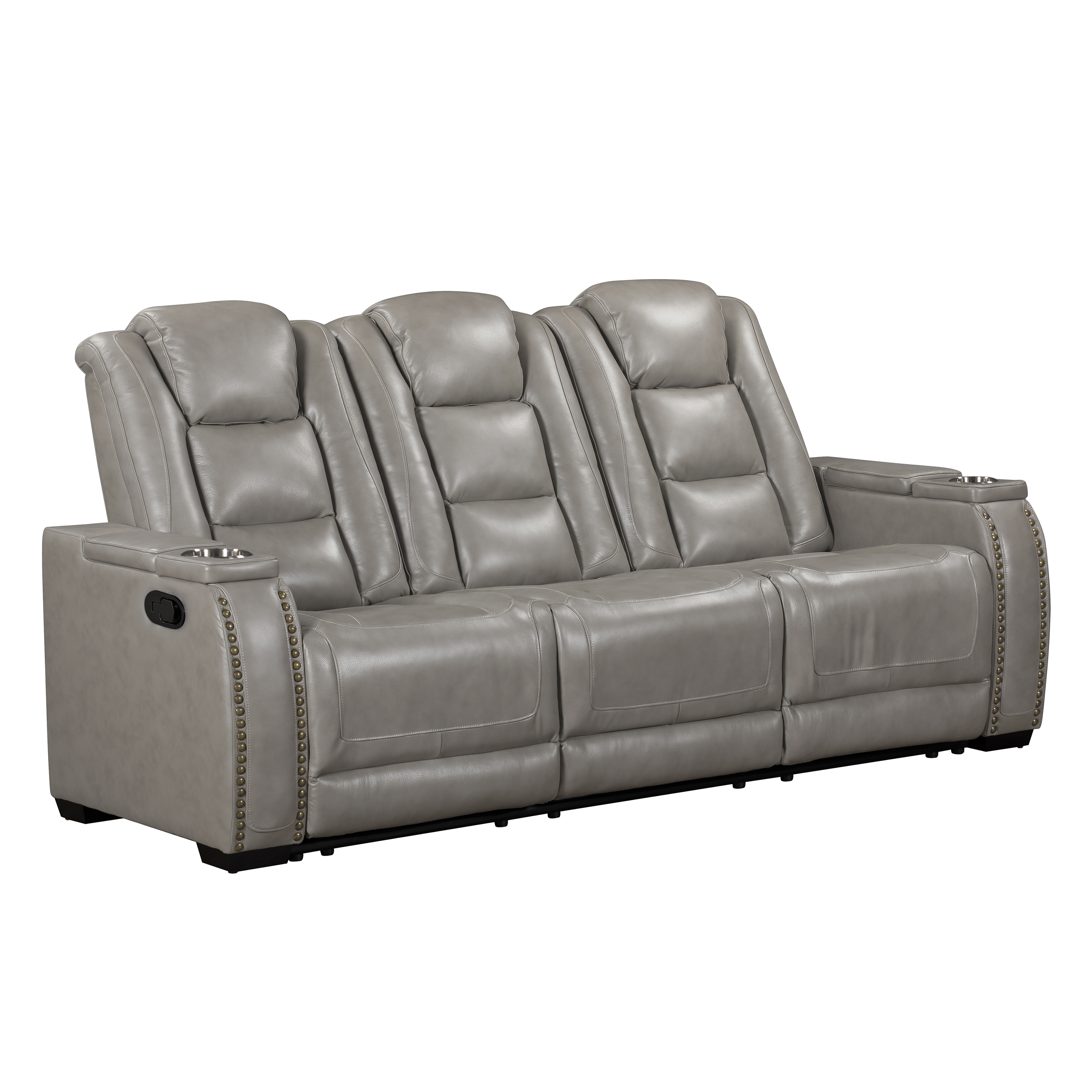 New Classic Furniture Breckenridge Il Gray Dual Recliner Sofa
